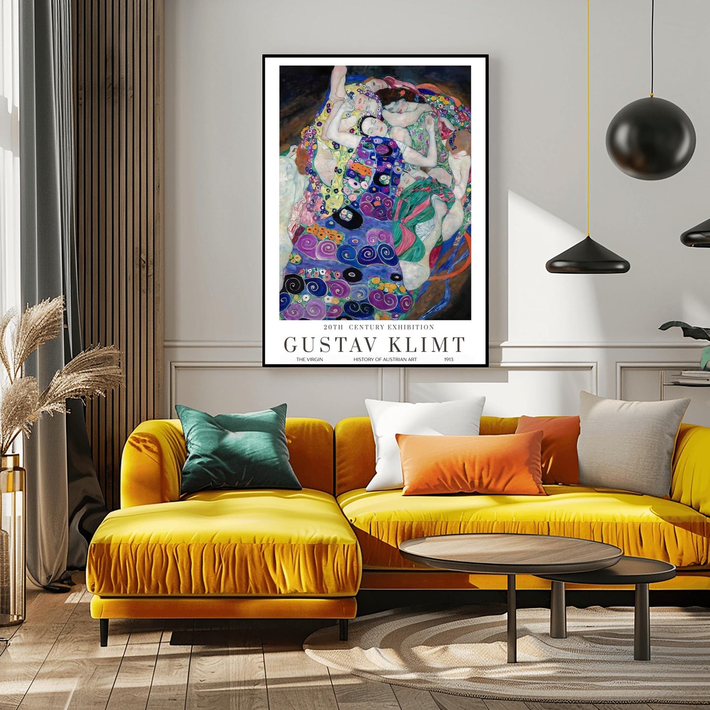 Gustav Klimt The Virgin Poster, 20th Century Exhibition, Art History, Home Decor