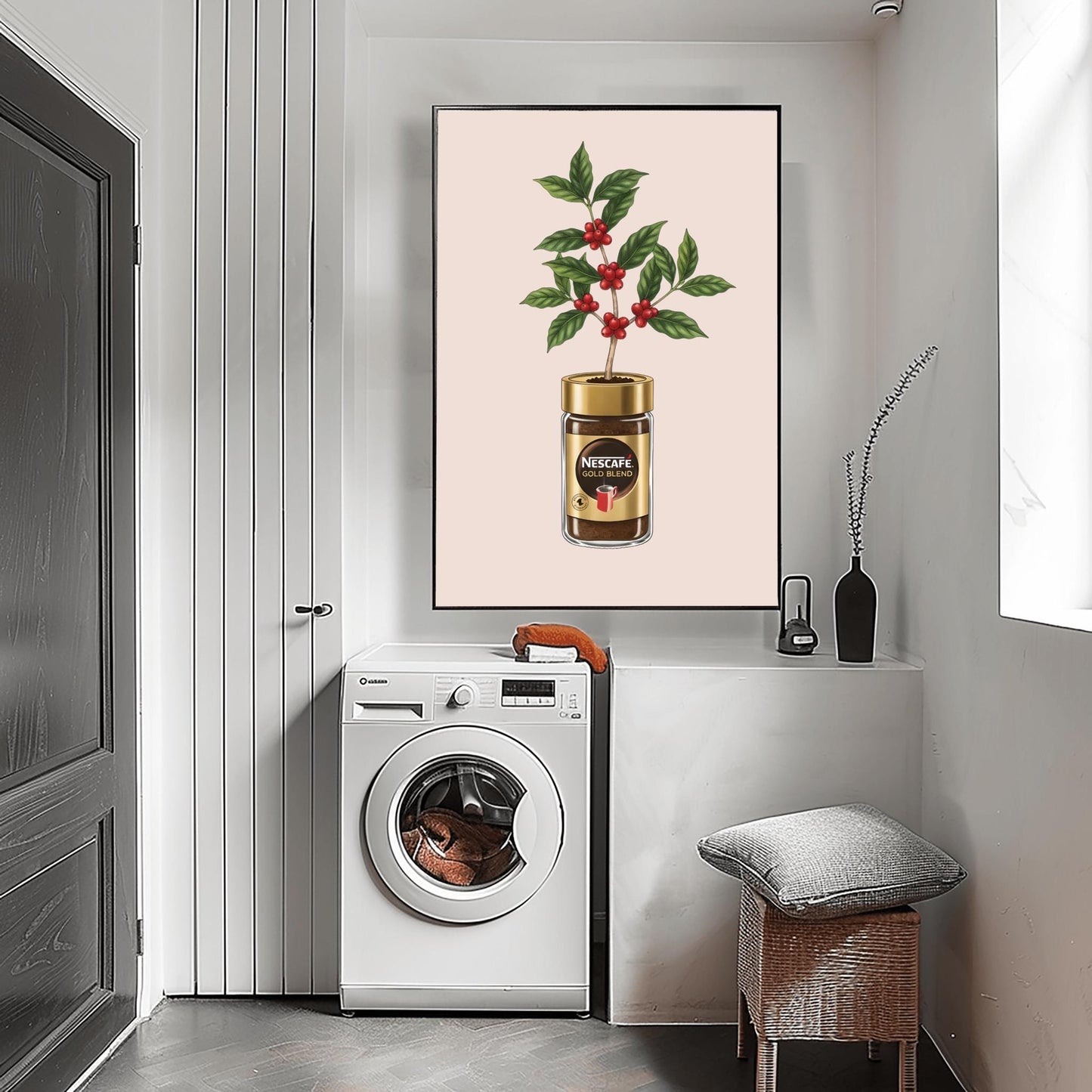 Nescafé Coffee Plant Art Print, Quirky Kitchen Decor, Coffee Lover Gift, Botanical Poster