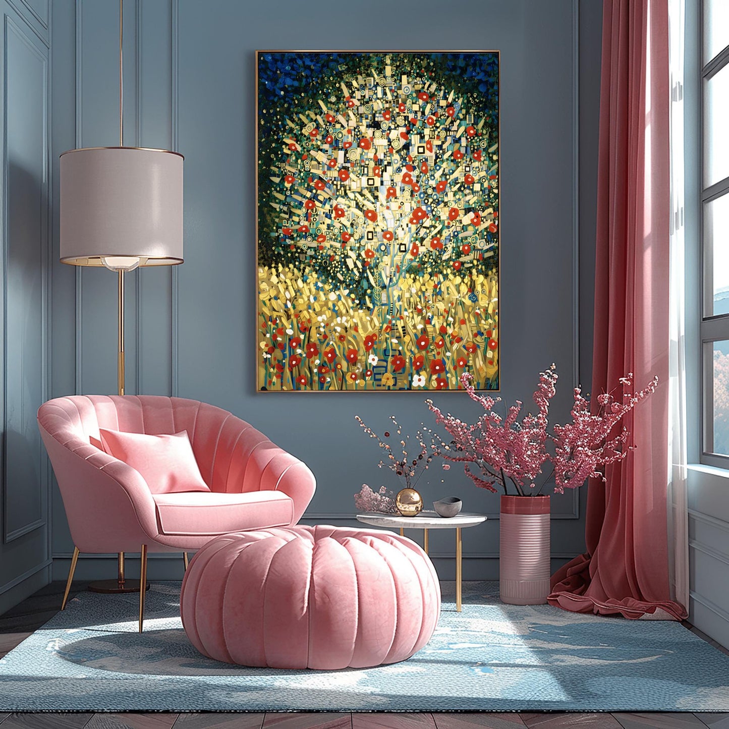 Gustav Klimt Tree of Life Print, Gold Abstract Tree Art, Modern Symbolist Wall Decor, Nature Inspired Gift, Art Nouveau Reproduction