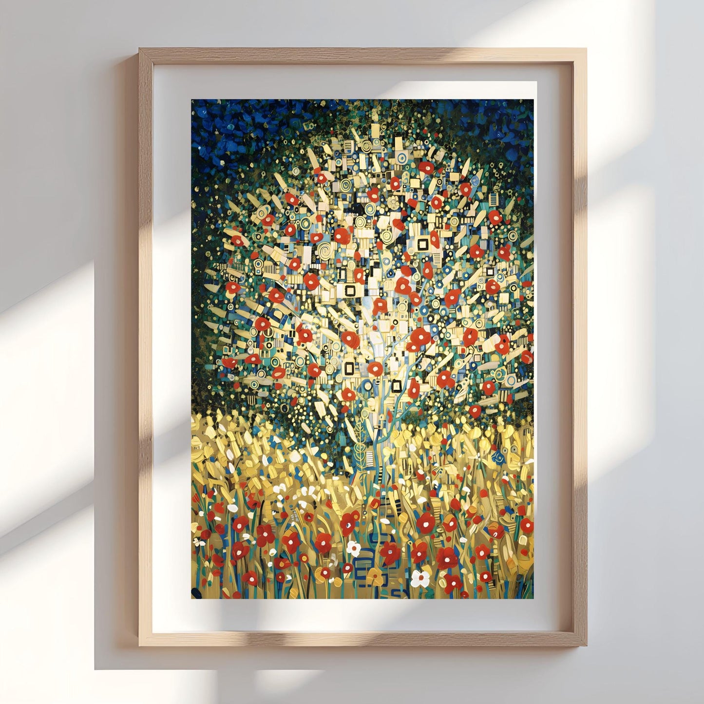 Gustav Klimt Tree of Life Print, Gold Abstract Tree Art, Modern Symbolist Wall Decor, Nature Inspired Gift, Art Nouveau Reproduction