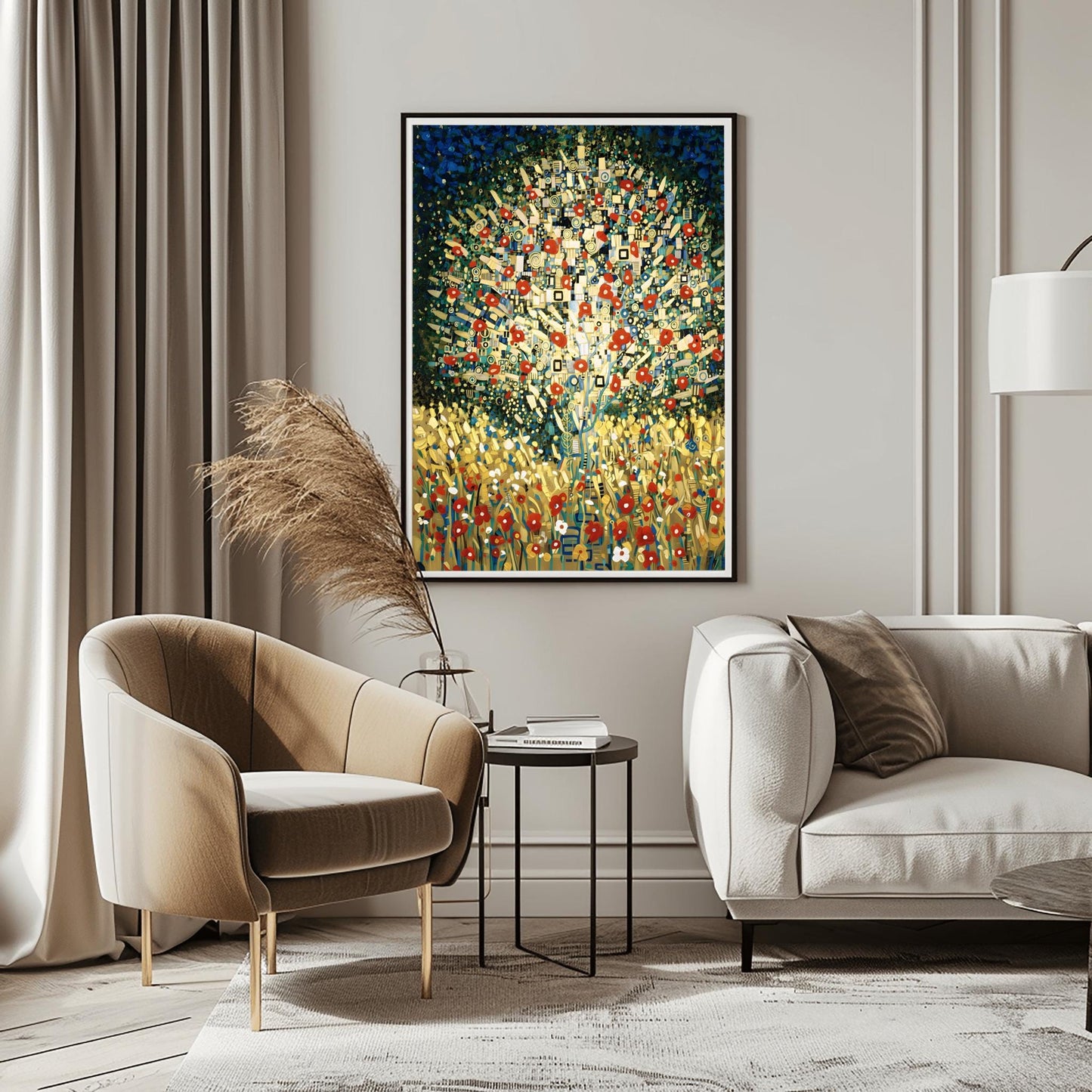 Gustav Klimt Tree of Life Print, Gold Abstract Tree Art, Modern Symbolist Wall Decor, Nature Inspired Gift, Art Nouveau Reproduction