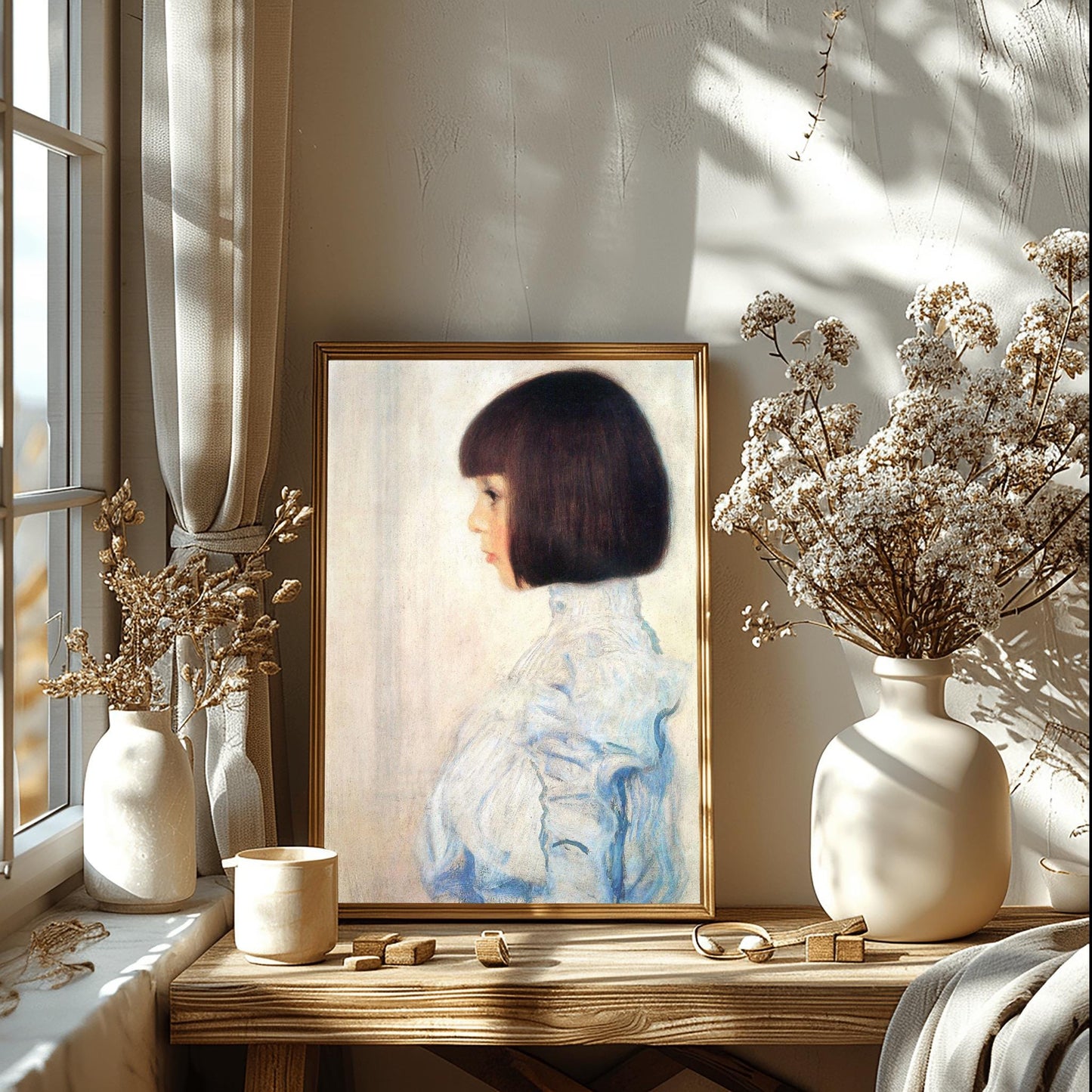 Gustav Klimt Print, Portrait of Helene Klimt 1898, Klimt Exhibition Poster, Vintage Wall Art