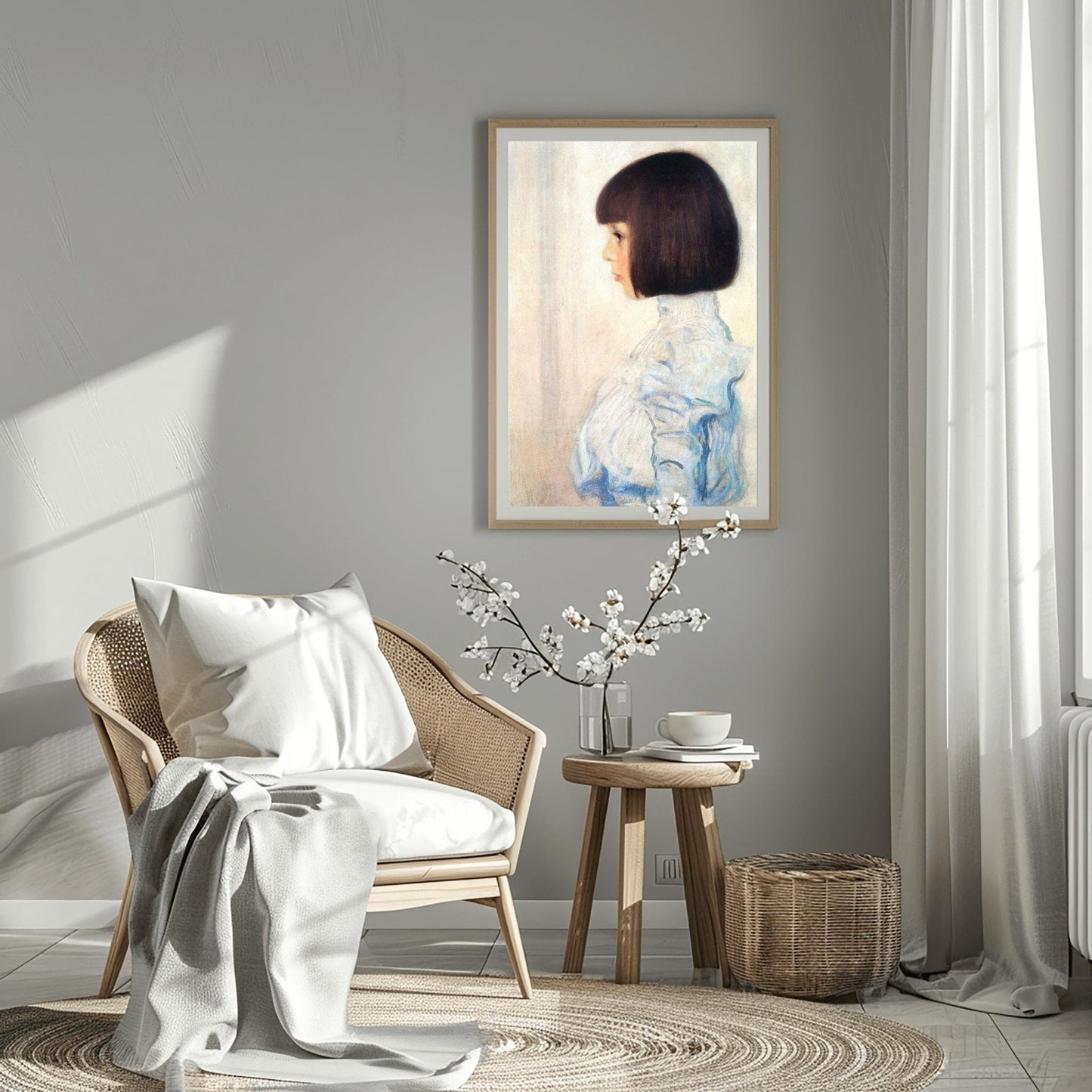 Gustav Klimt Print, Portrait of Helene Klimt 1898, Klimt Exhibition Poster, Vintage Wall Art