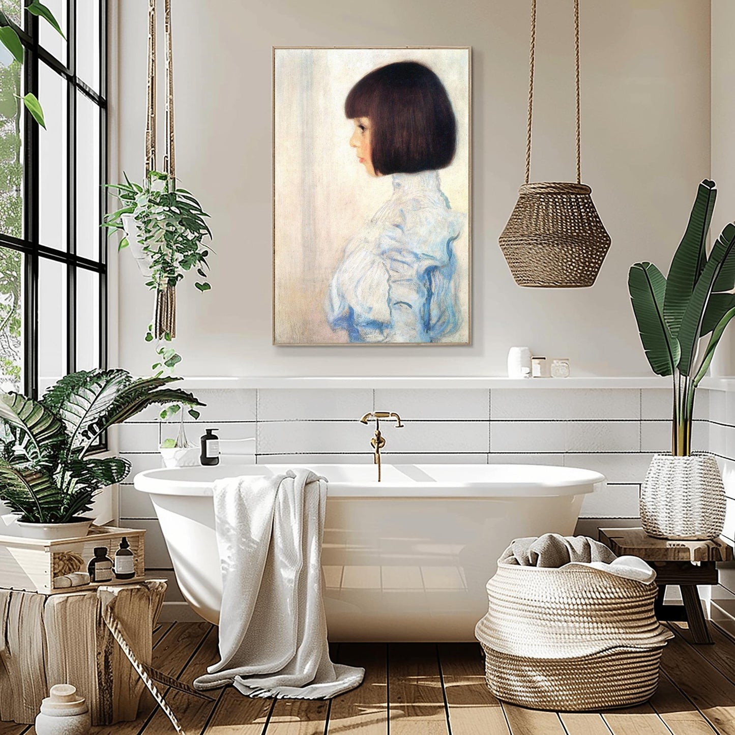 Gustav Klimt Print, Portrait of Helene Klimt 1898, Klimt Exhibition Poster, Vintage Wall Art