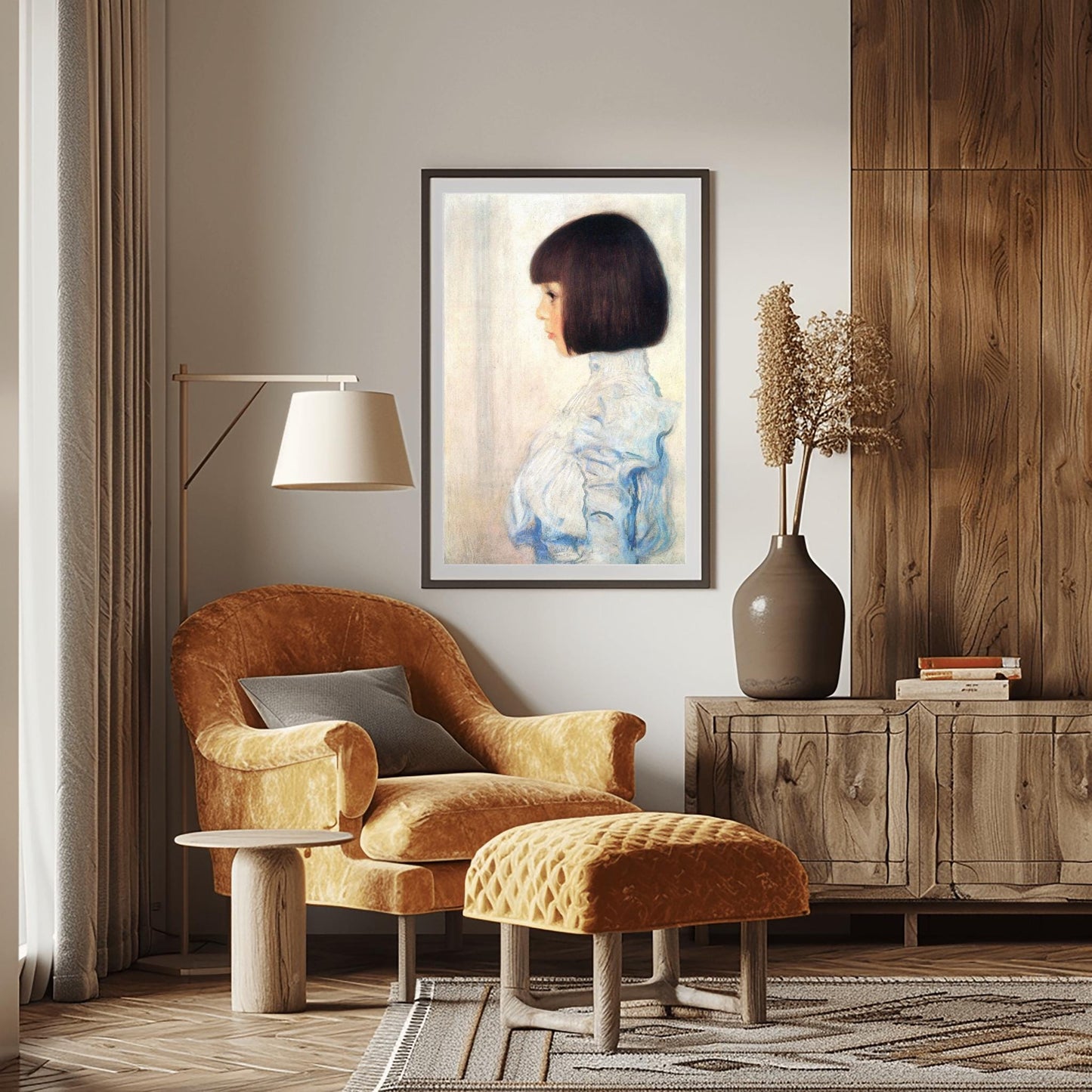Gustav Klimt Print, Portrait of Helene Klimt 1898, Klimt Exhibition Poster, Vintage Wall Art