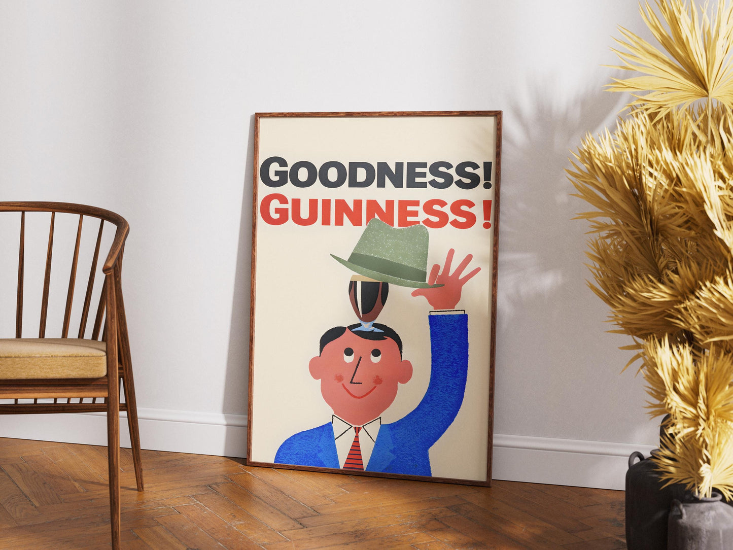 Guinness Poster Irish Stout Art Print for Pub Bar, Man Cave, Kitchen & Home, Dublin Beer Wall Decor Gift