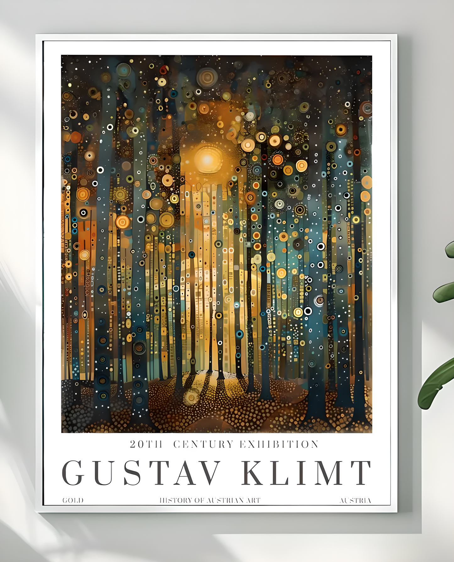 Gustav Klimt Print Flower Garden Poster - Klimt Museum & Exhibition Art, Flower Market Painting Wall Decor