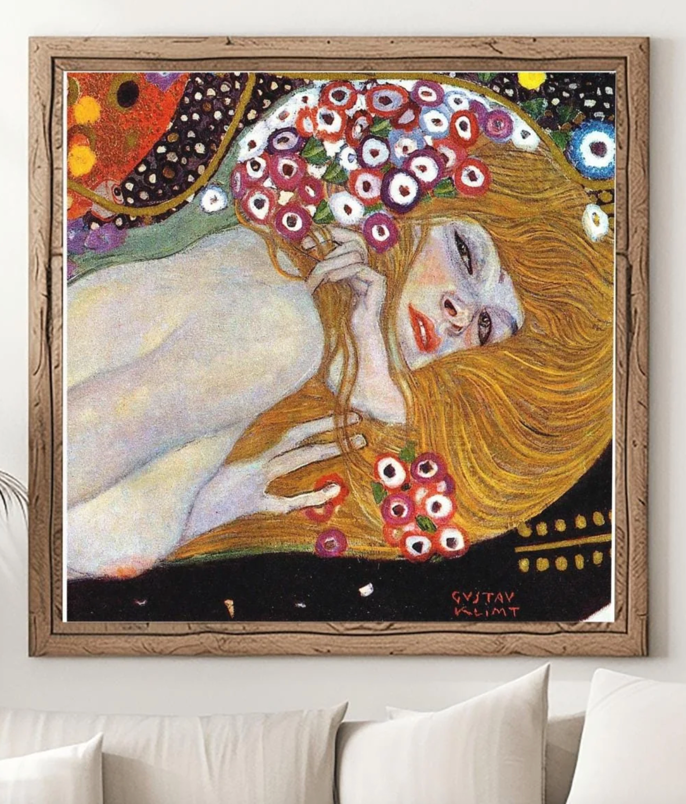 Gustav Klimt Danaë Art Print | Golden Nude Symbolism Poster | Austrian Secession Wall Decor | Fine Art Reproduction | Mythology Gift Love
