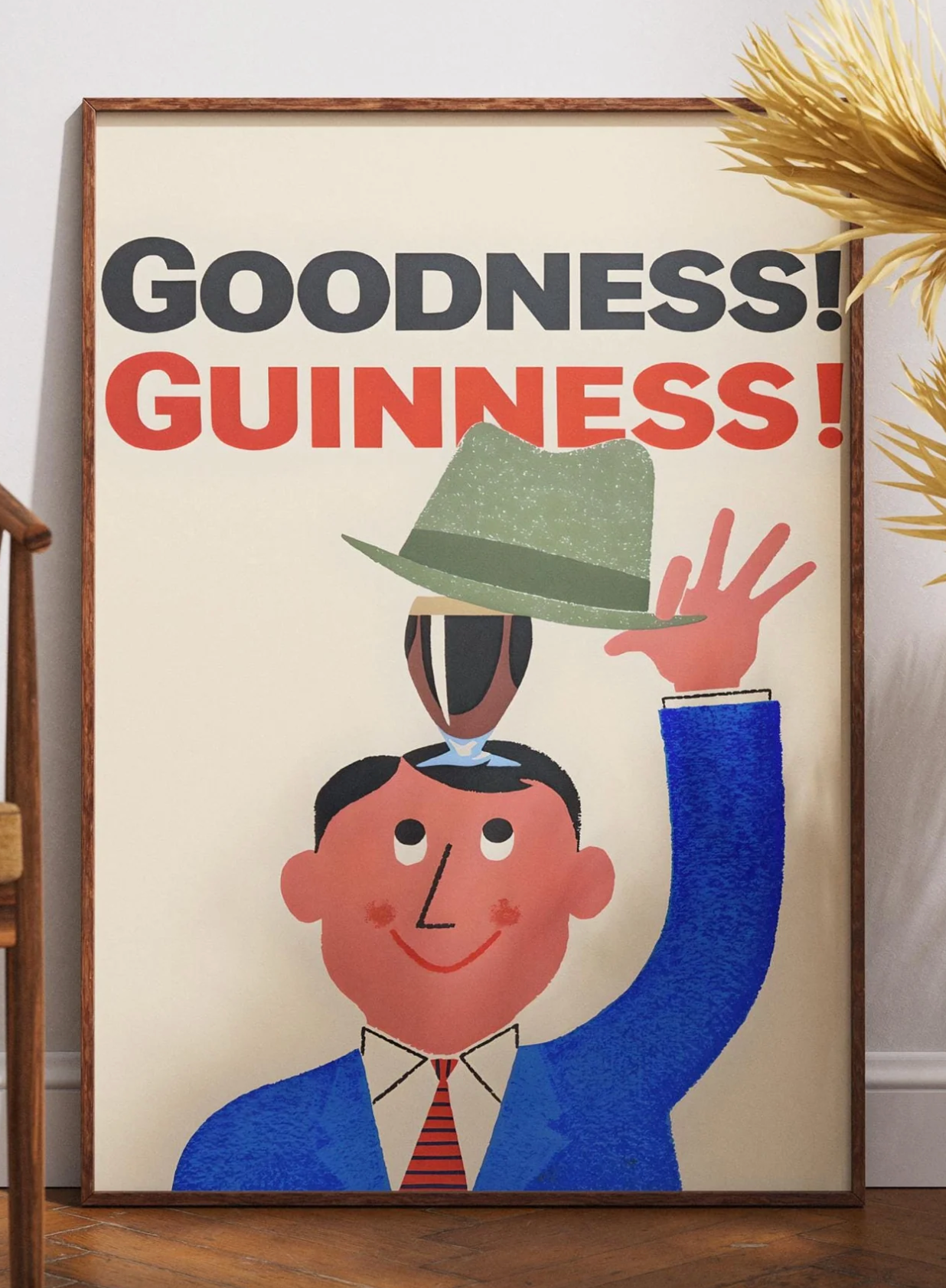 Guinness Poster Irish Stout Art Print for Pub Bar, Man Cave, Kitchen & Home, Dublin Beer Wall Decor Gift