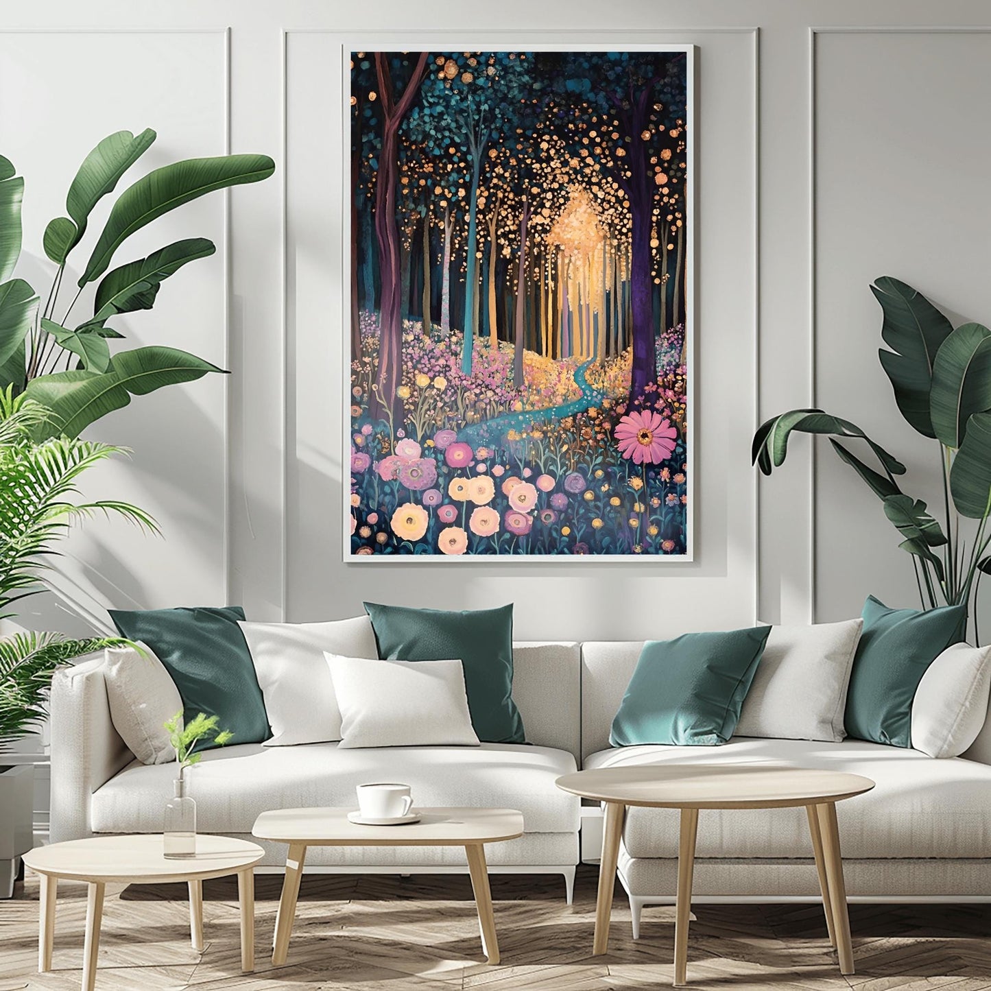 A captivating Gustav Klimt print, this Klimt museum poster features stunning gold Art Nouveau wall art, perfect as unframed aesthetic exhibition decor or a classic gift for any art lover.