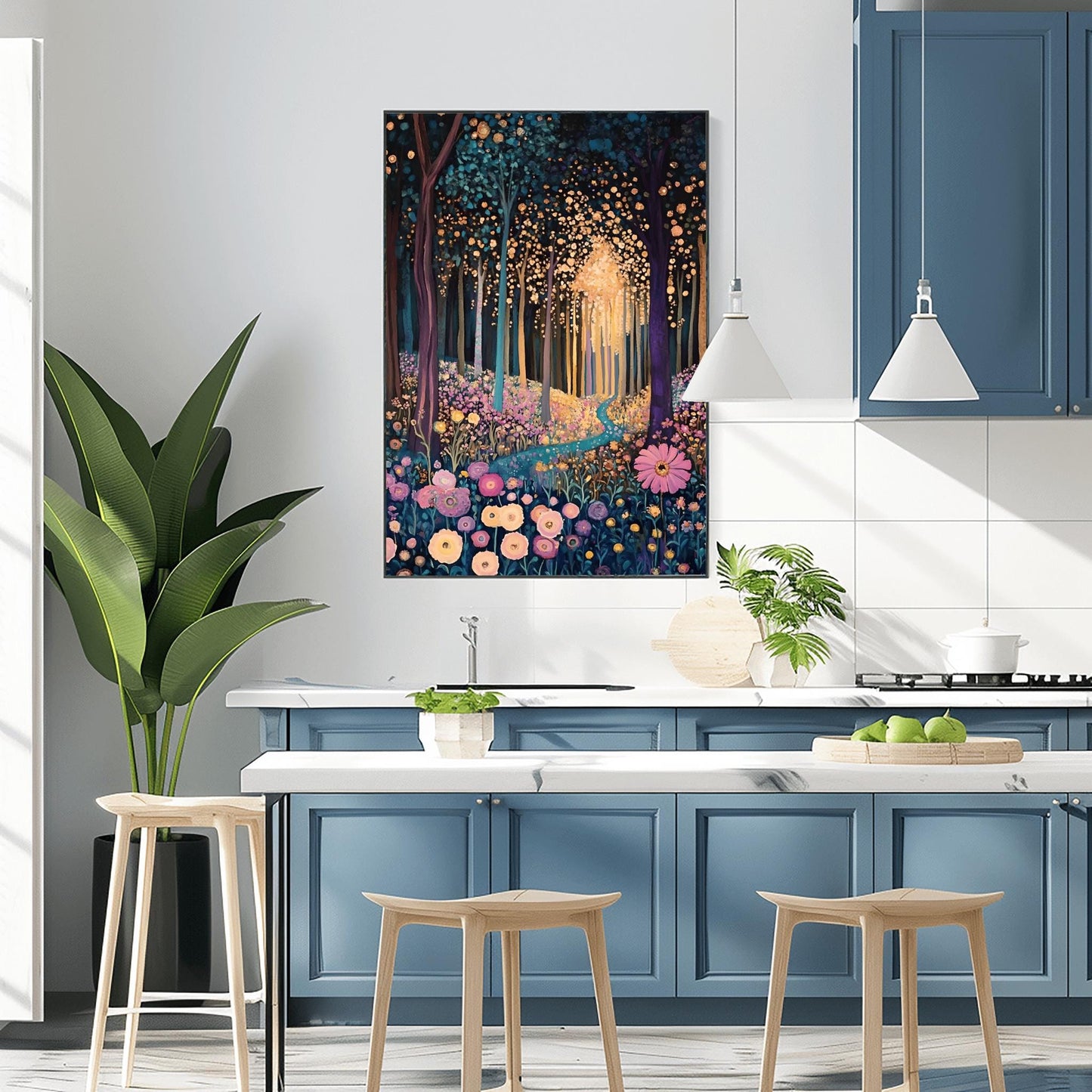 A captivating Gustav Klimt print, this Klimt museum poster features stunning gold Art Nouveau wall art, perfect as unframed aesthetic exhibition decor or a classic gift for any art lover.