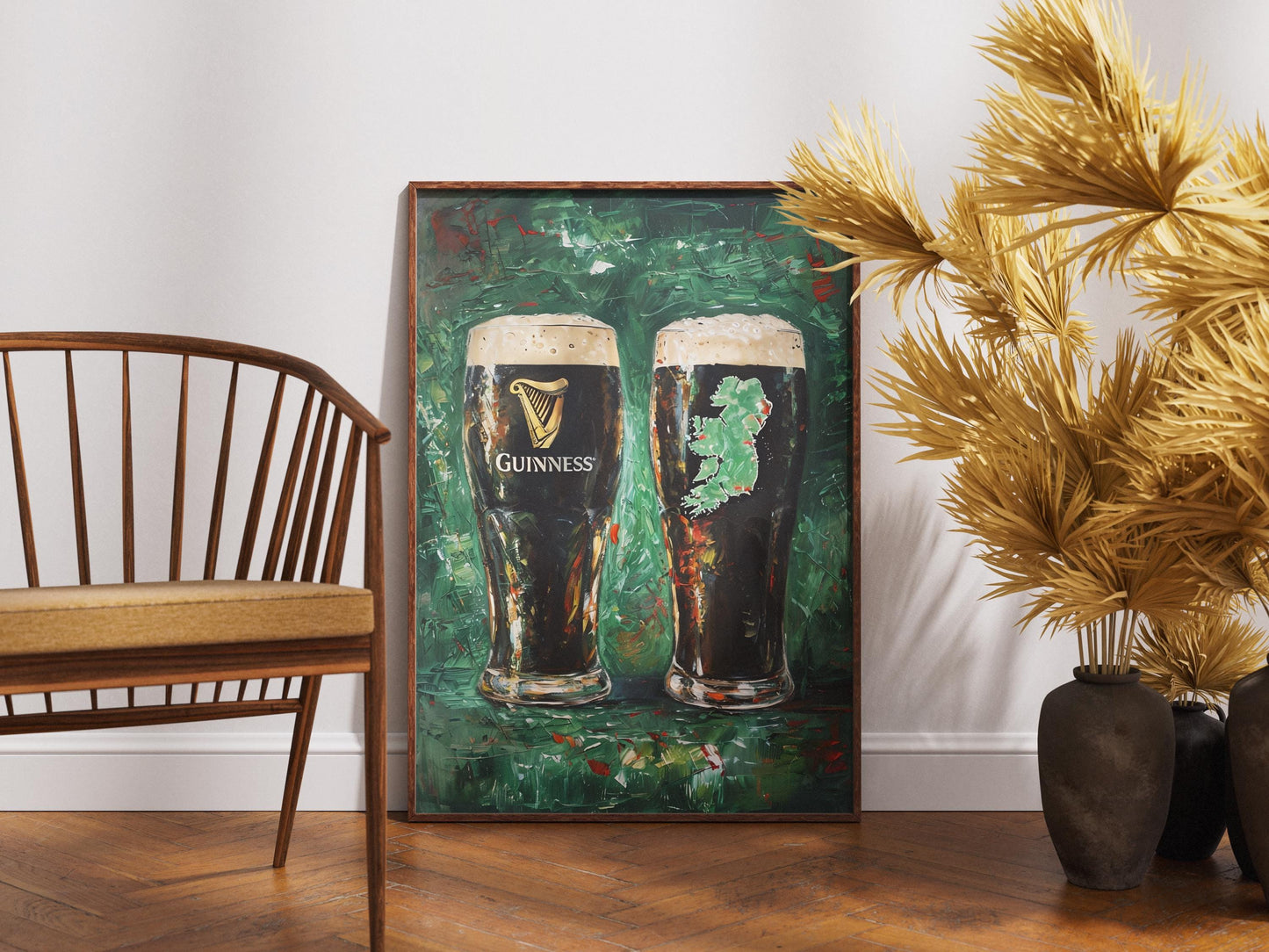 Guinness Impressionist Beer Poster, Irish Painting, Ireland Beer Gift, Bar Art, Ireland Painting, Alcohol Art, Bar Beer, Beer Artist