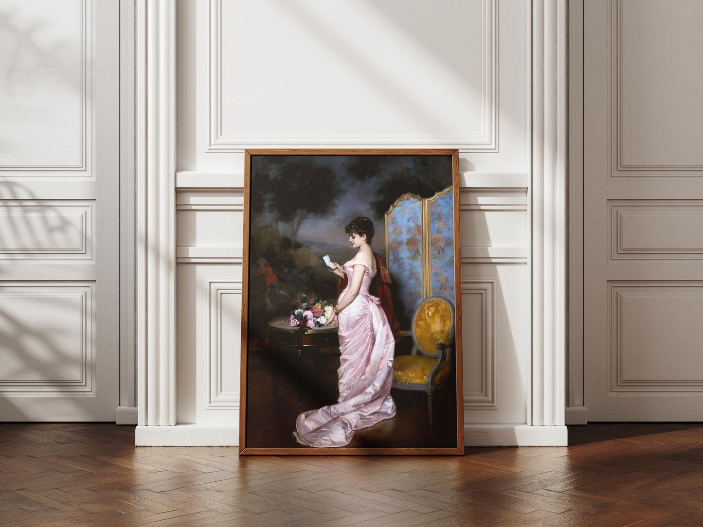 The Love Letter, Auguste Toulmouche, Love story wall art, Gift for friend, Wall art for living room, Victorian era