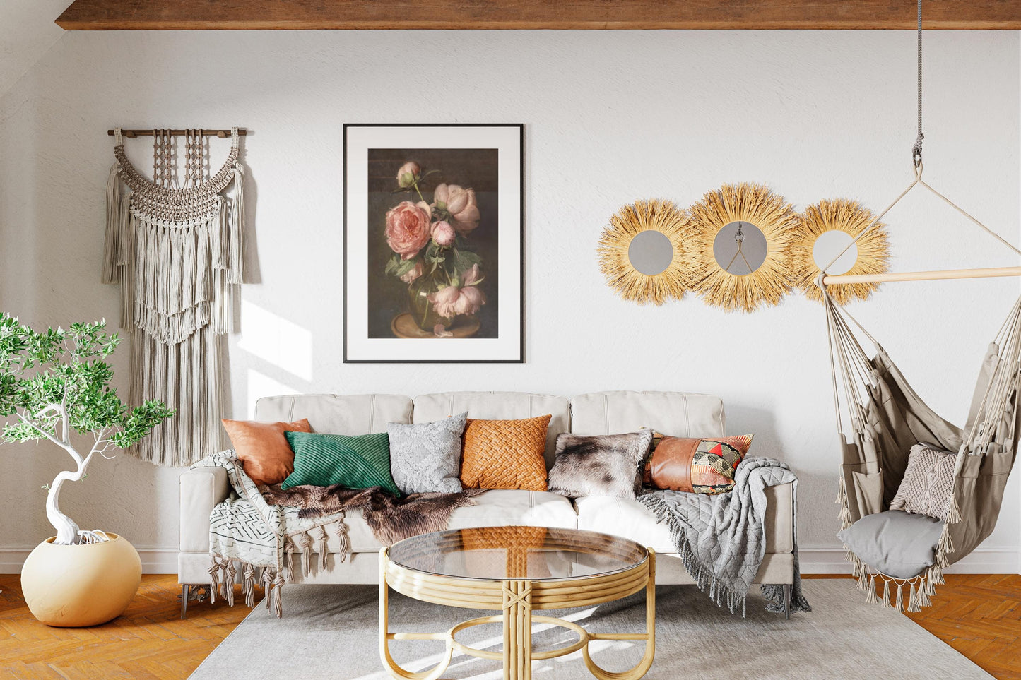 Moody Pink Peonies Painting Print | Vintage Floral Print | Flower Art | Poster Print | Giclée Print | Fine Art Print | Large Wall Art Print