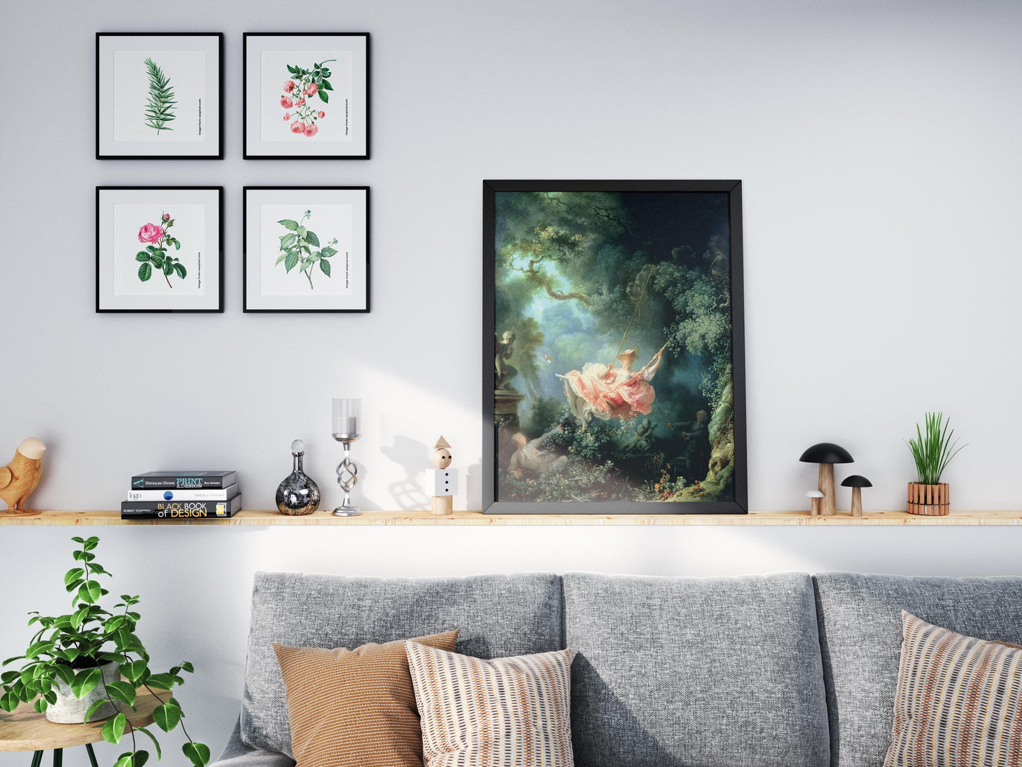 Rococo Painting Print The Swing by Jean Fragonard | Classical Art Print | Vintage Print | Poster Print | Giclée Print | Large Wall Art Print