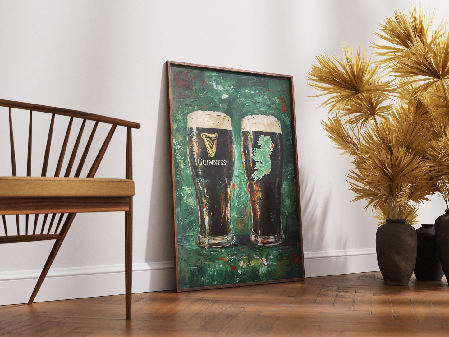 Guinness Impressionist Beer Poster, Irish Painting, Ireland Beer Gift, Bar Art, Ireland Painting, Alcohol Art, Bar Beer, Beer Artist