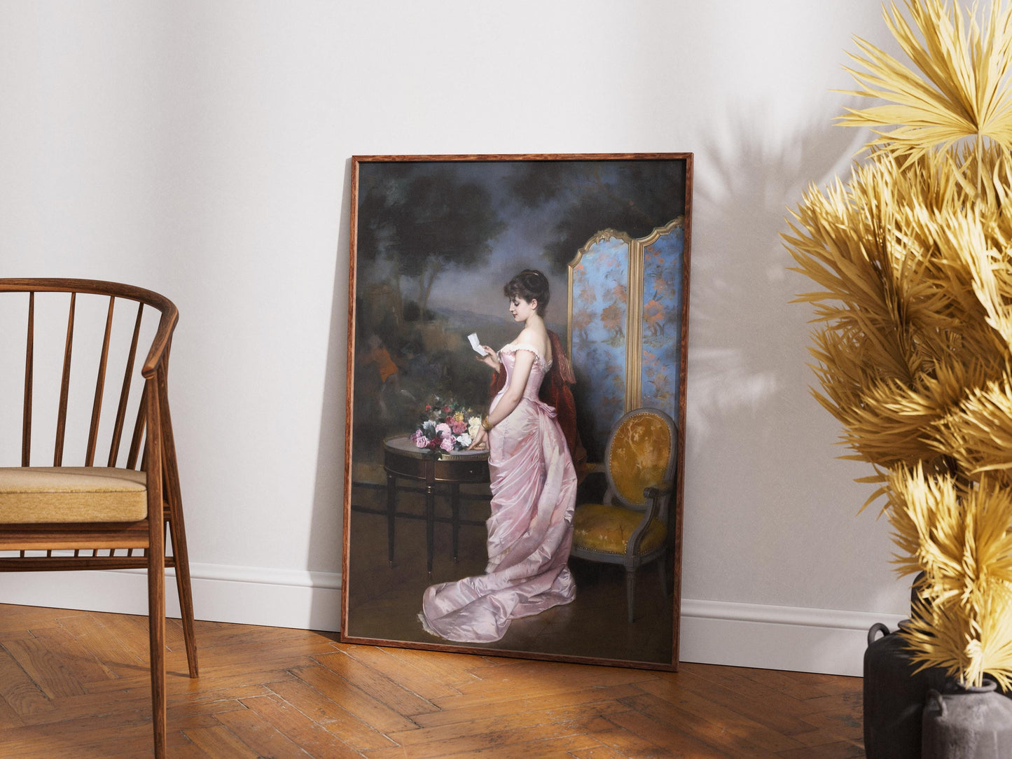 The Love Letter, Auguste Toulmouche, Love story wall art, Gift for friend, Wall art for living room, Victorian era