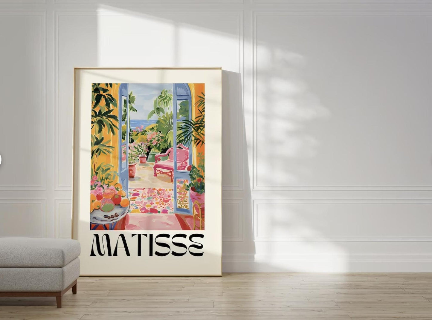 Henri Matisse Print - Minimalist Neutral Wall Art, Modern Gallery Poster, Aesthetic Cut Outs, Elegant Matisse Gift Idea for Home Decor