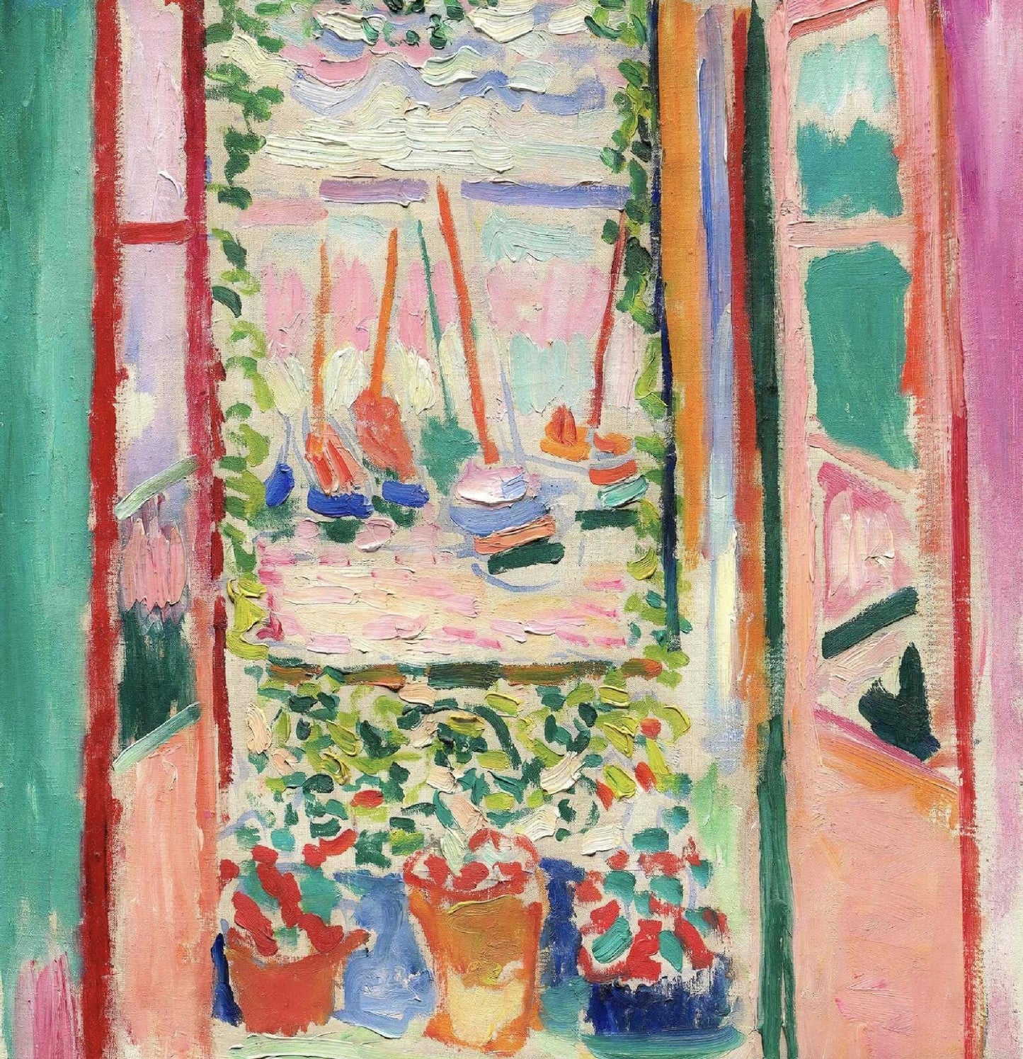 Henri Matisse Print, The Open Window Poster, Pink Art Wall Decor, French Art, Museum Quality, Modernist Abstract, Unframed Art Gift