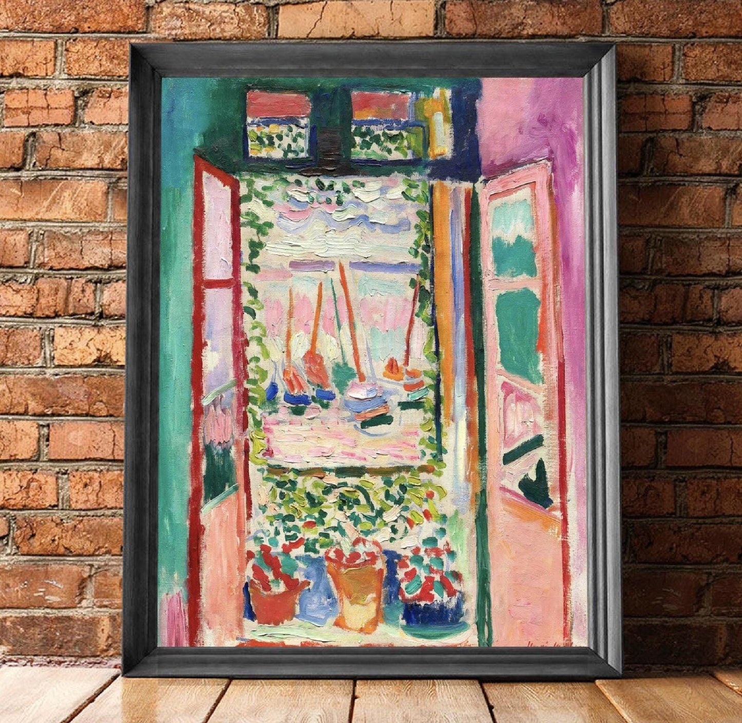 Henri Matisse Print, The Open Window Poster, Pink Art Wall Decor, French Art, Museum Quality, Modernist Abstract, Unframed Art Gift