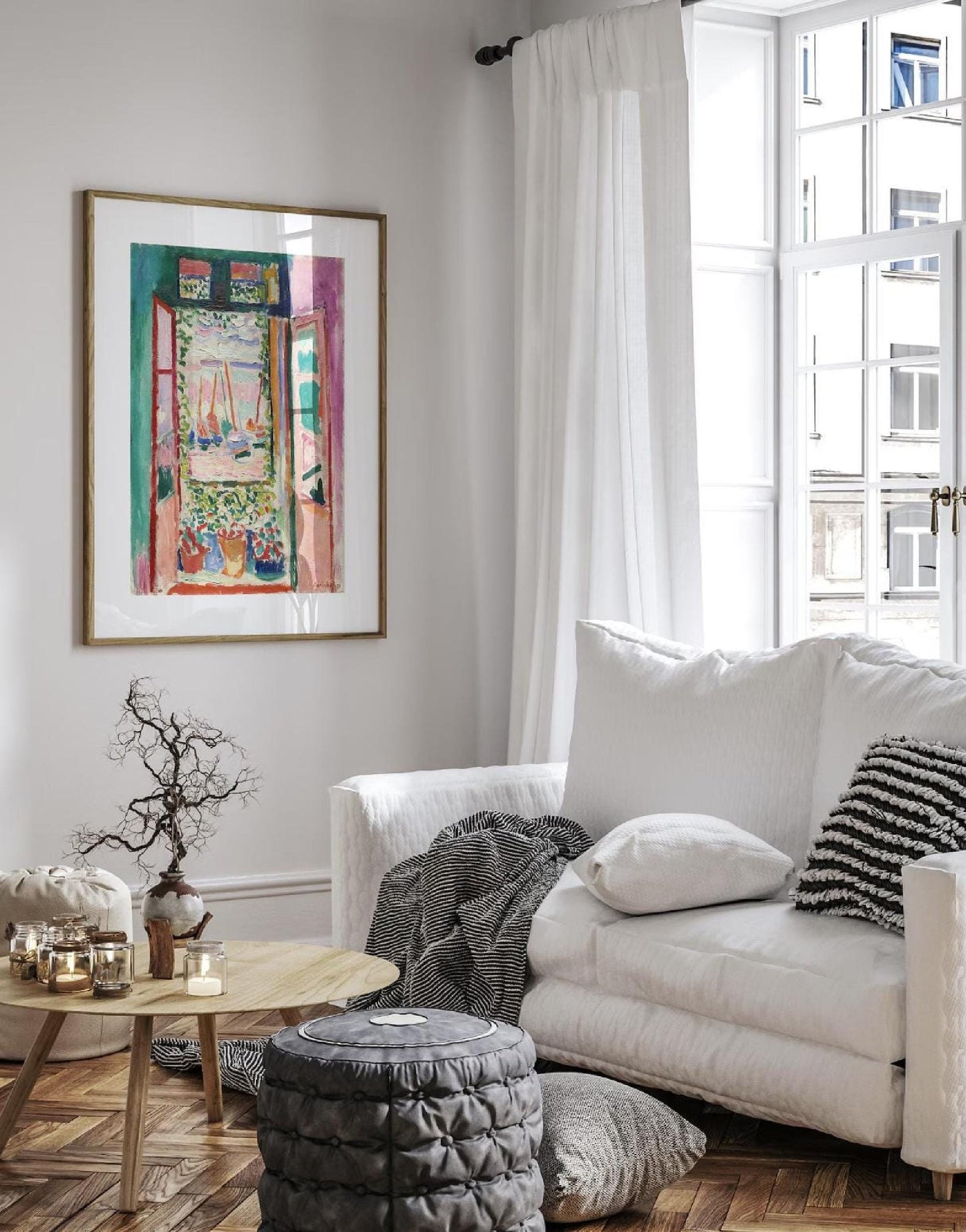 Henri Matisse Print, The Open Window Poster, Pink Art Wall Decor, French Art, Museum Quality, Modernist Abstract, Unframed Art Gift
