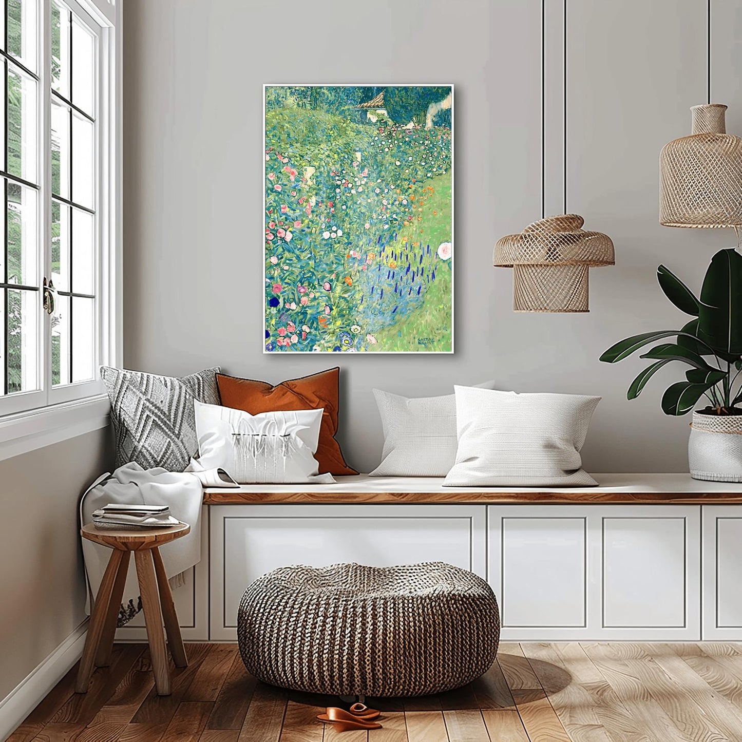 Gustav Klimt Print: Italian Garden Landscape (Premium Giclée Art Print of Classic Nature Painting) Wall Art Print