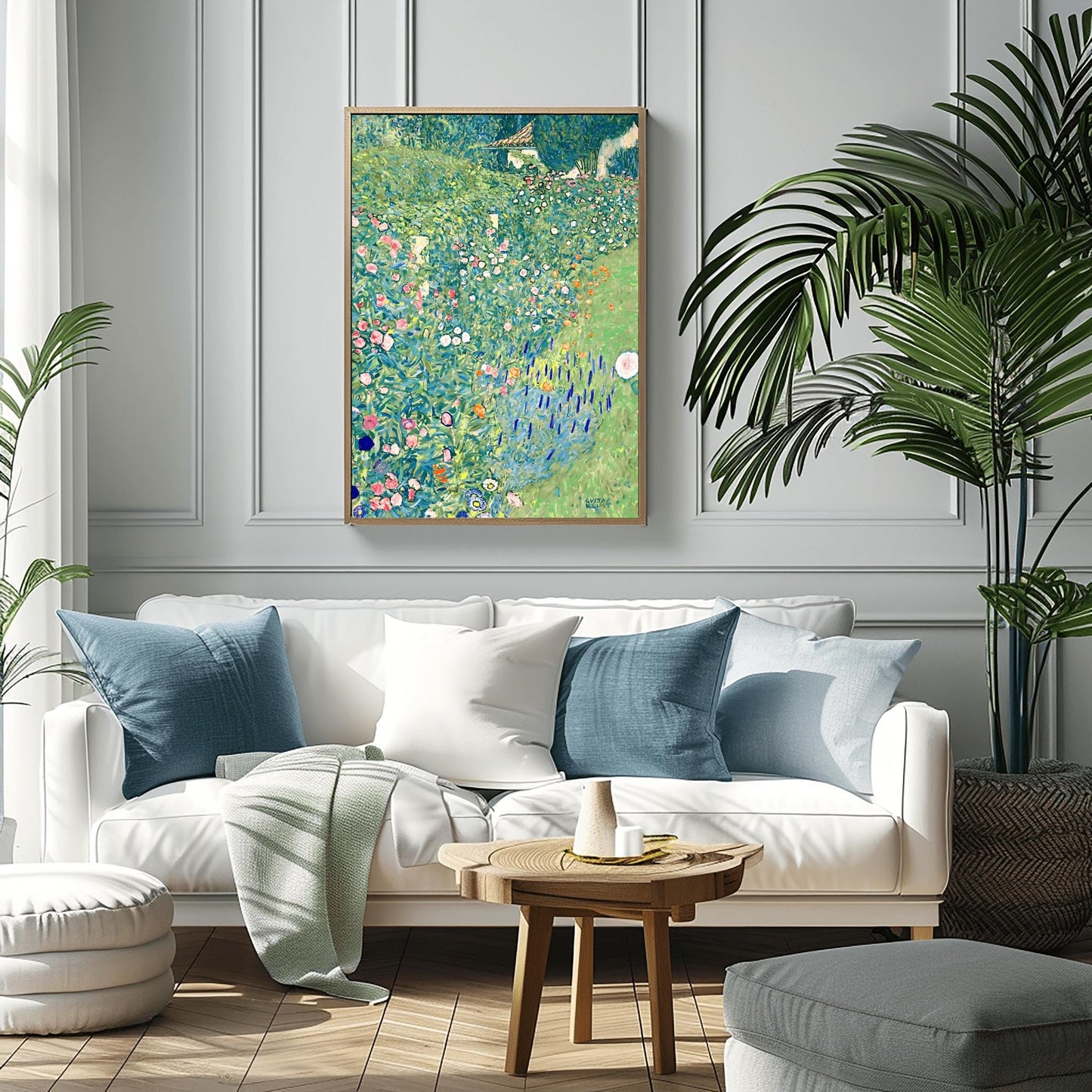 Gustav Klimt Print: Italian Garden Landscape (Premium Giclée Art Print of Classic Nature Painting) Wall Art Print