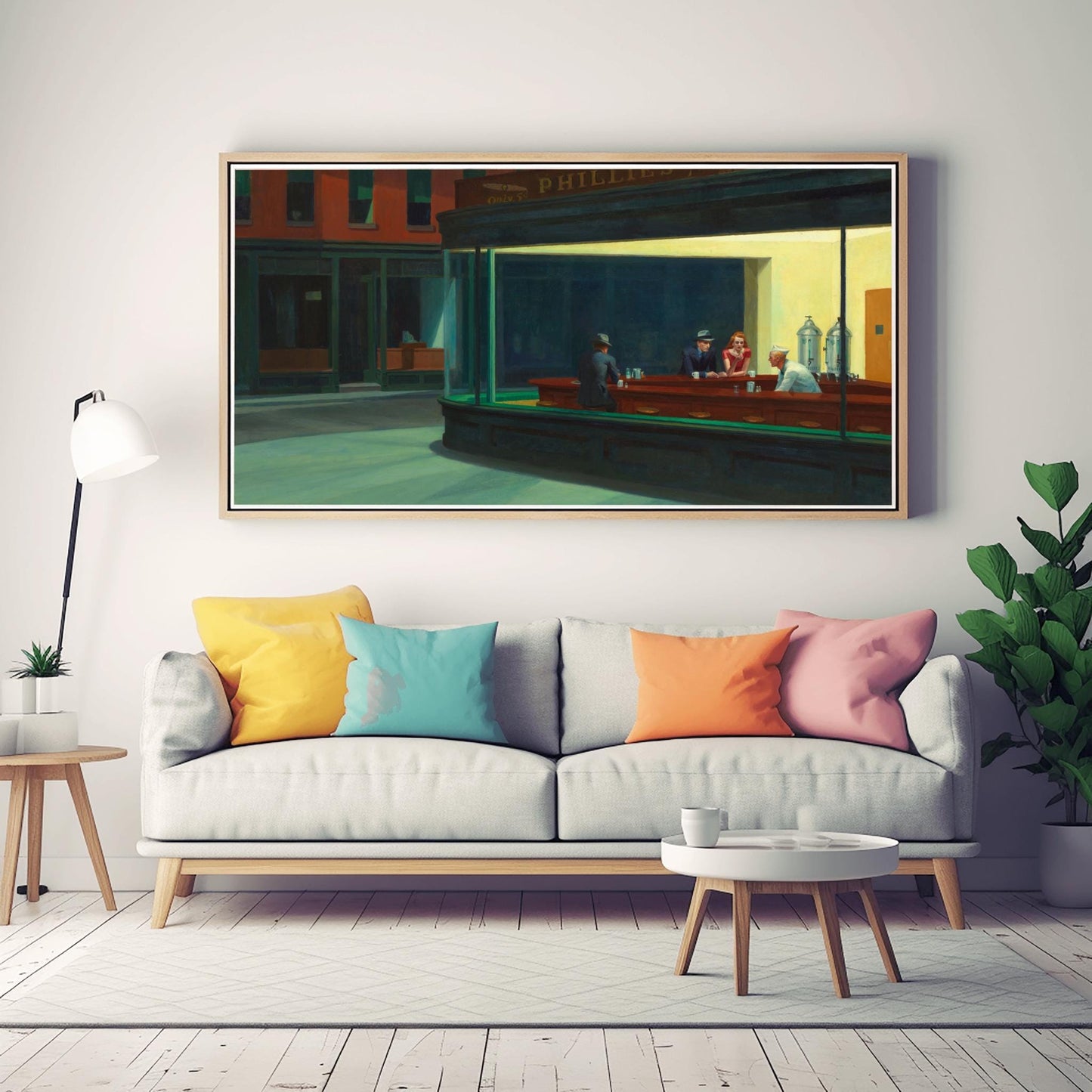 Edward Hopper Print, Nighthawks Wall Art, Premium Giclée, American Painting, Framed or Unframed Bar Decor, Urban Art Lover Gift