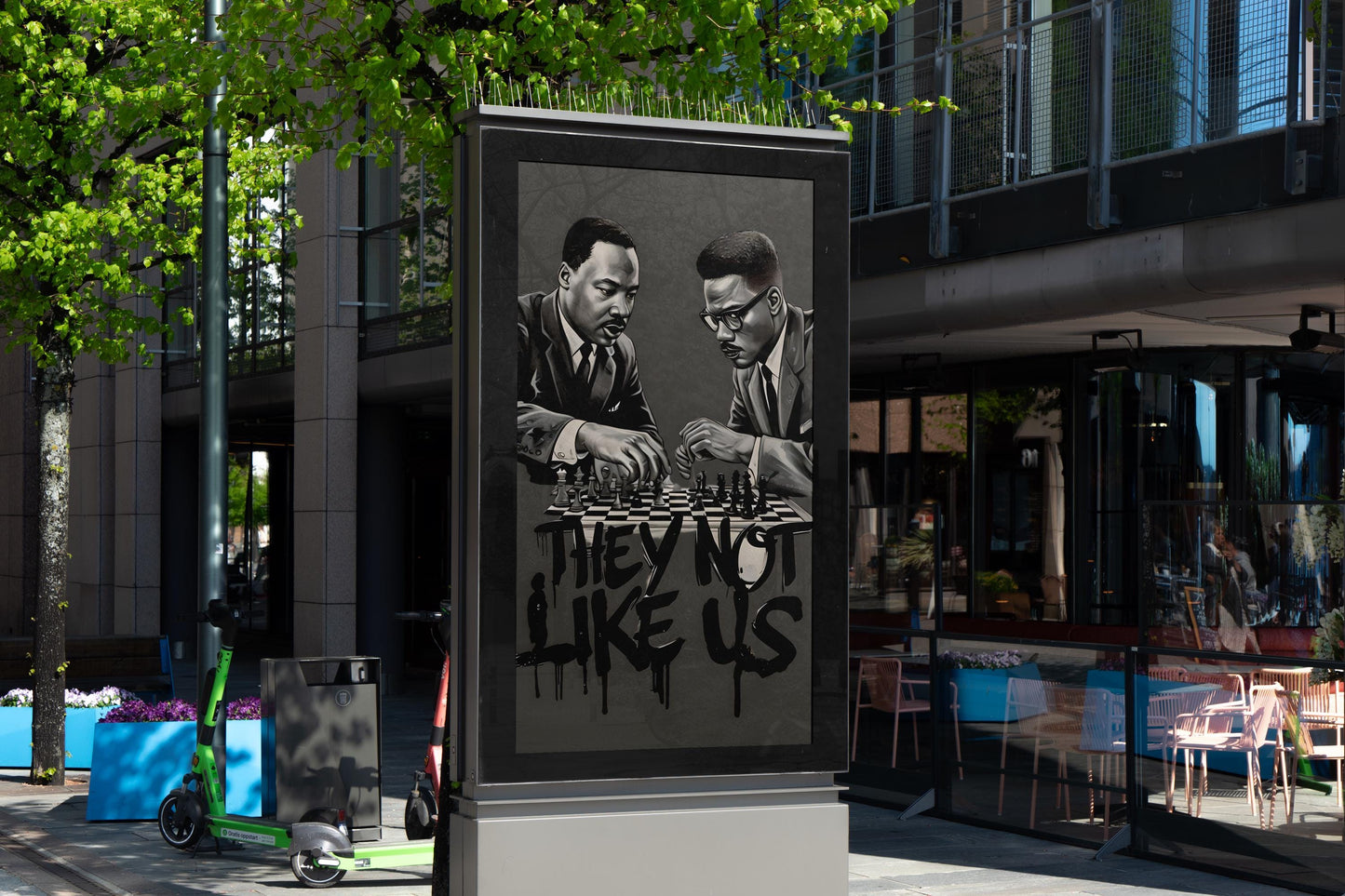 Martin Luther King & Malcolm X Poster Black History Art Juneteenth For The Culture I Have a Dream Print