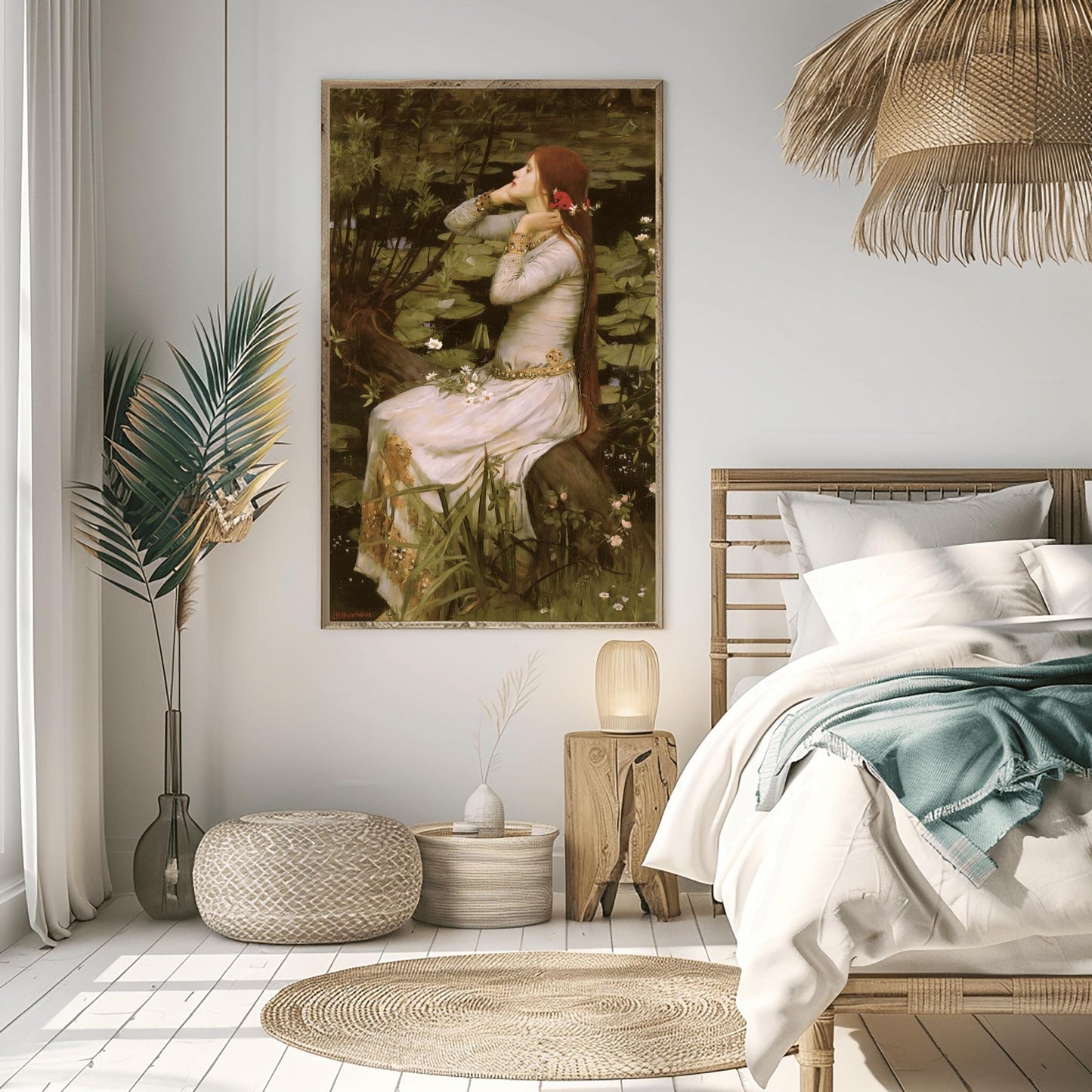 Ophelia Print, John William Waterhouse Art, Pre-Raphaelite Painting, Classic Home Decor, Unframed Aesthetic Fine Art, Mythical Wall Art Gift