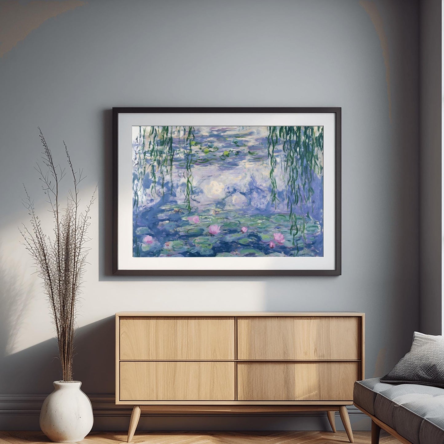 Claude Monet Water Lilies, Impressionist Landscape, Perfect Print, Printable Wall Art, Famous Painting Print, Aesthetic Nature Decor