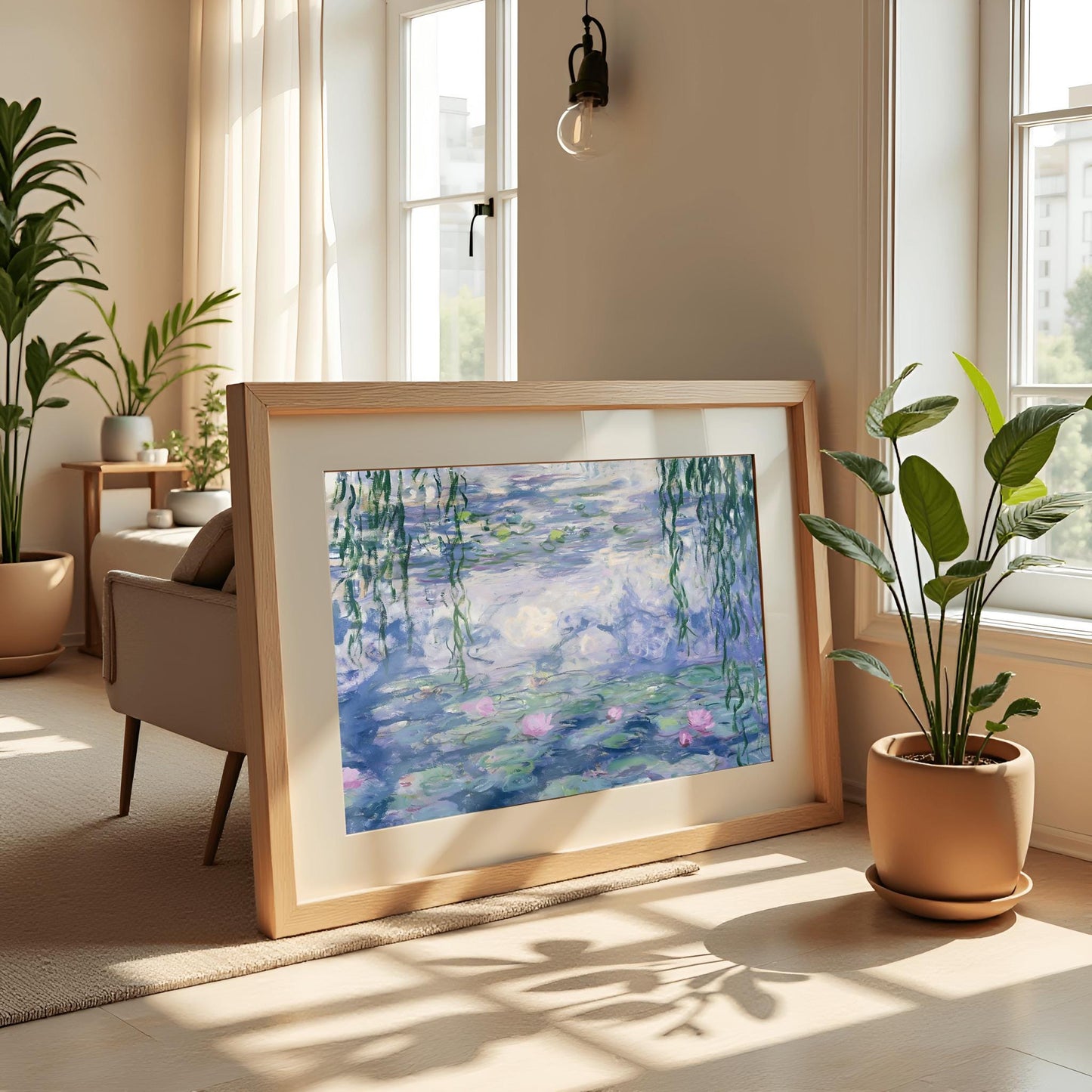 Claude Monet Water Lilies, Impressionist Landscape, Perfect Print, Printable Wall Art, Famous Painting Print, Aesthetic Nature Decor