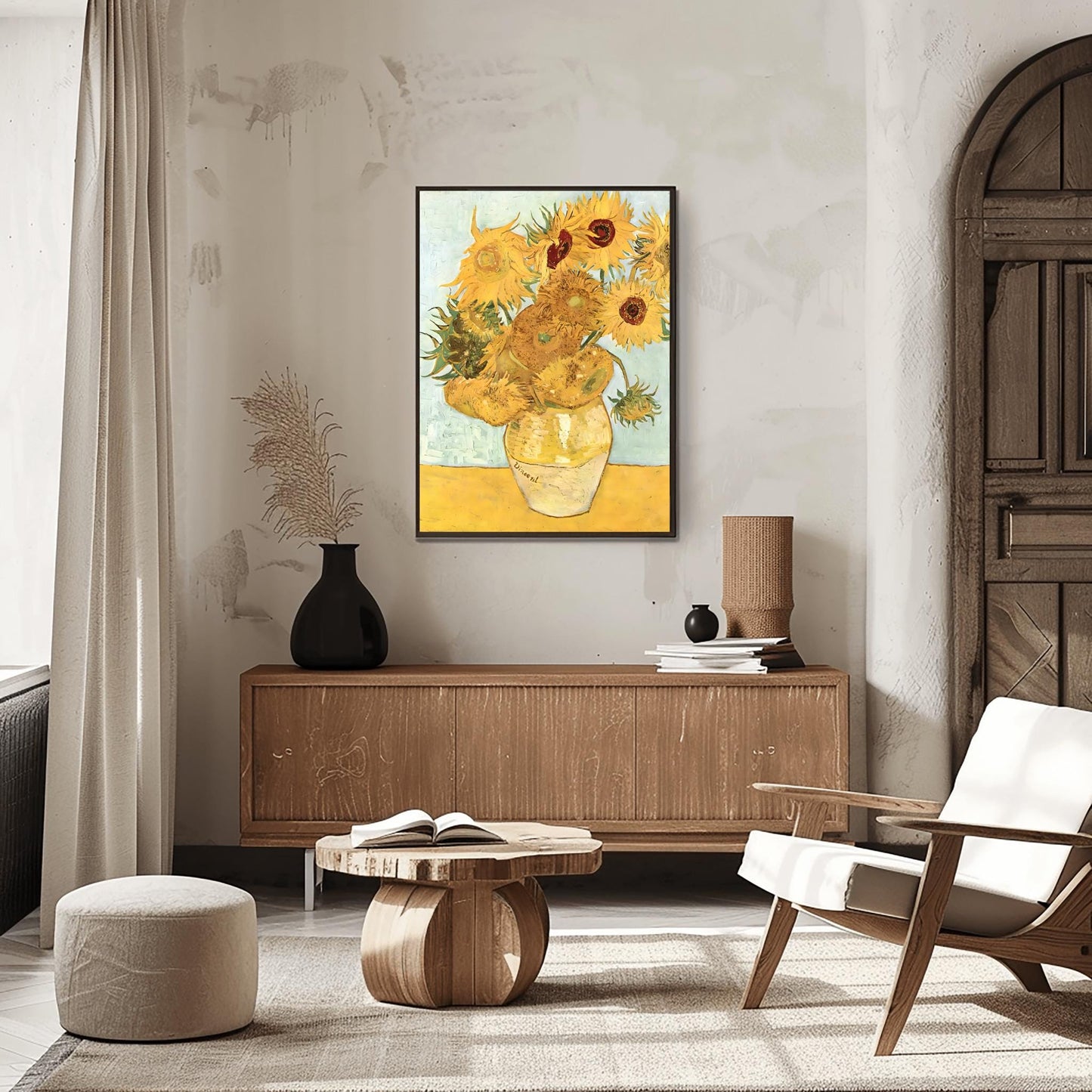 Vincent Van Gogh Sunflowers Print, Impressionist Floral Wall Art, Stunning Print, Famous Painting Decor, Aesthetic Flower Art, Yellow Home