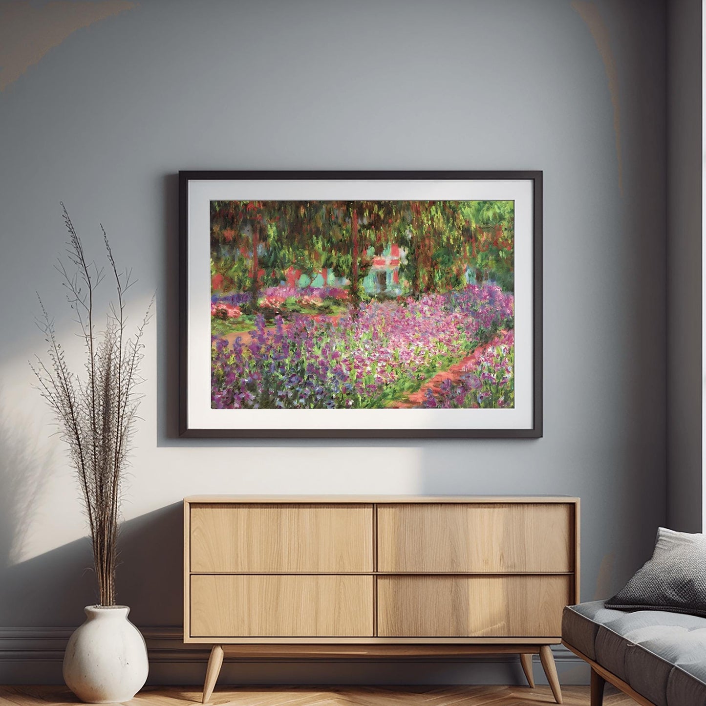 Claude Monet Garden at Giverny, Impressionist Landscape, Flowers Print, Stunning Print, Poster Wall Art, Aesthetic Nature Decor