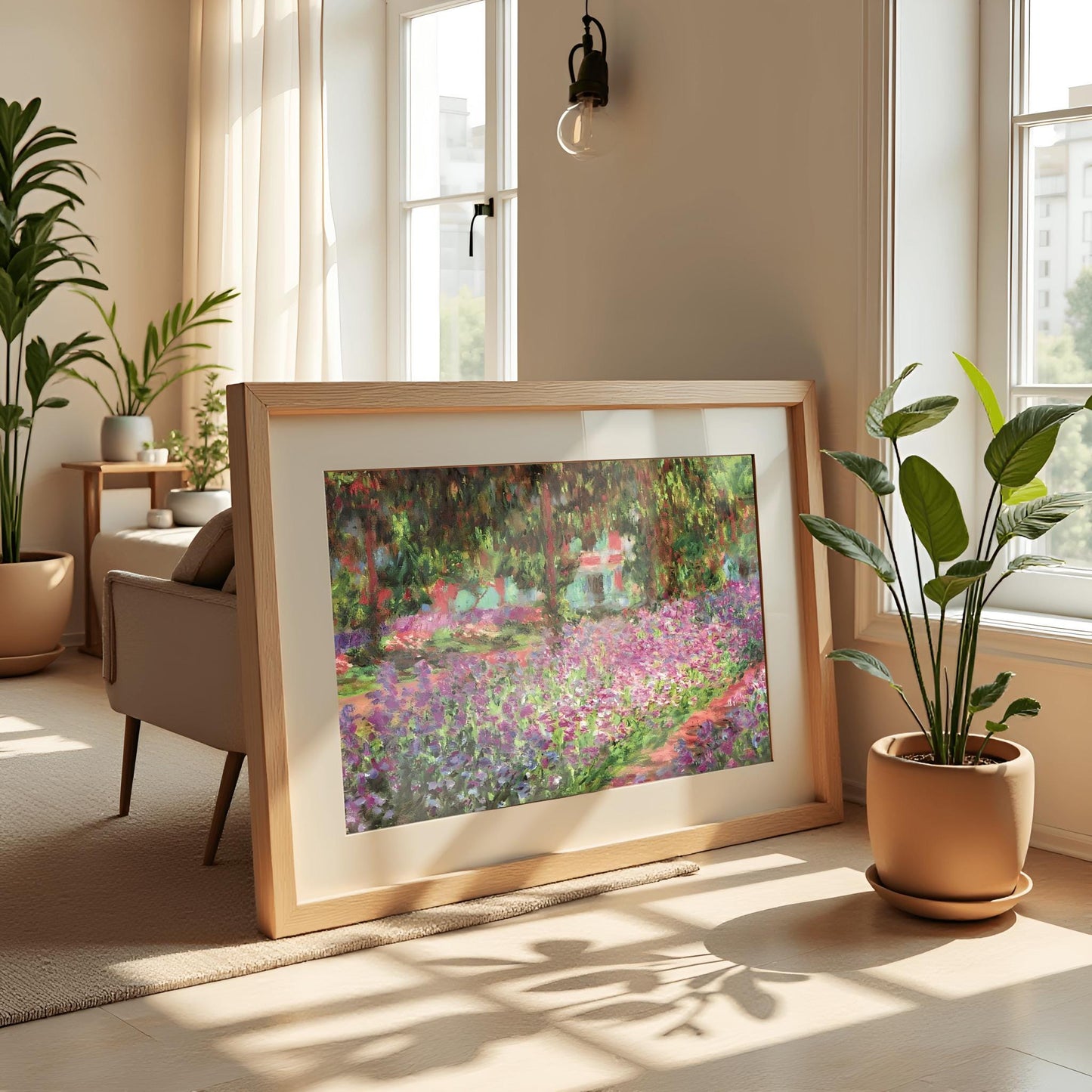 Claude Monet Garden at Giverny, Impressionist Landscape, Flowers Print, Stunning Print, Poster Wall Art, Aesthetic Nature Decor