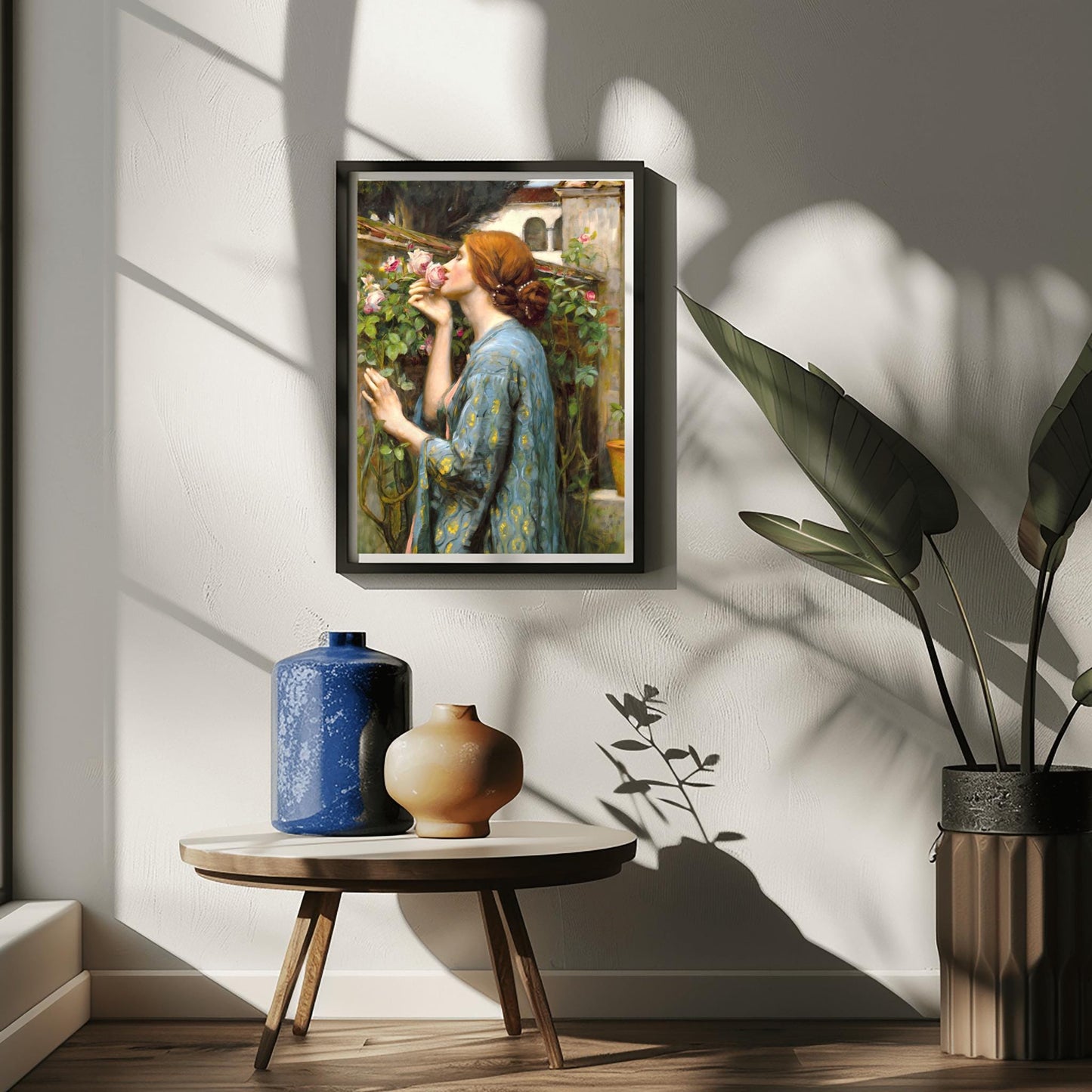 The Soul of Rose Print, Waterhouse Wall Art, Pre-Raphaelite Painting, Woman Portrait, Poster Print, Aesthetic Floral Art, Fine Art Gift