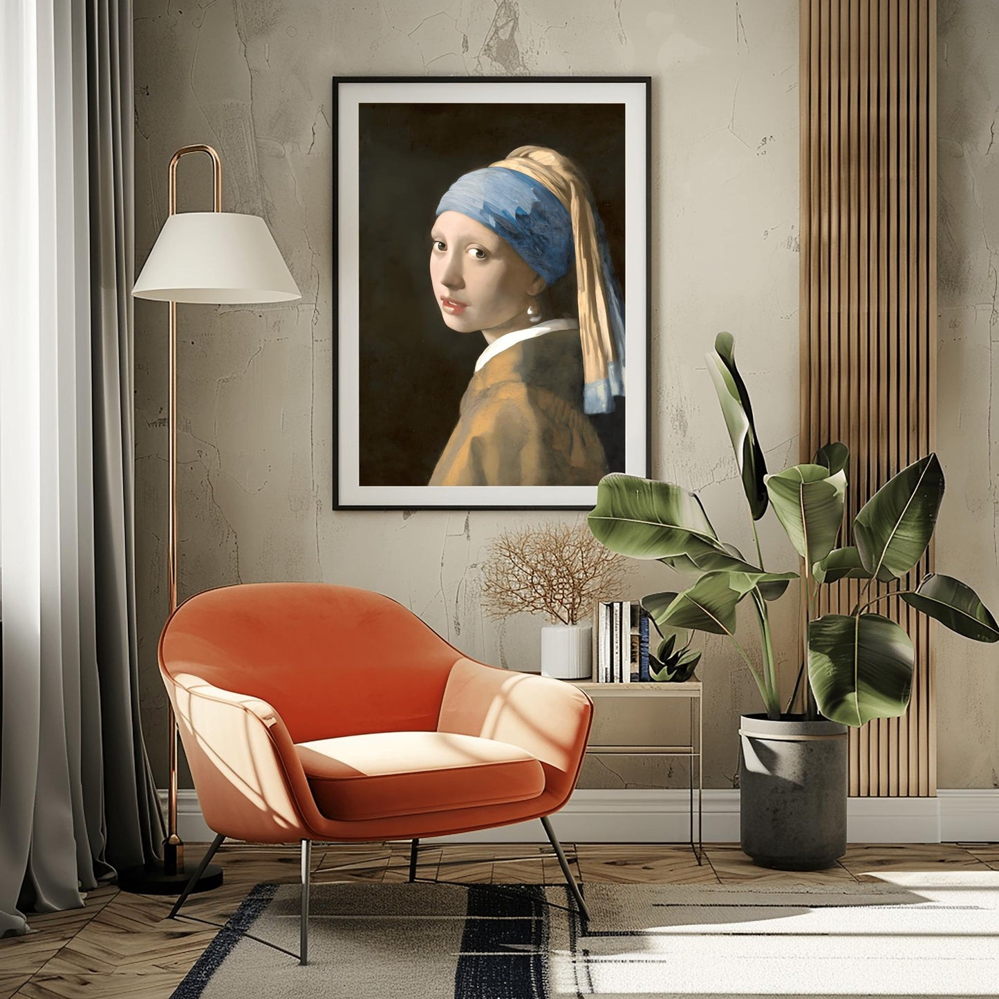 Girl with a Pearl Earring by Johannes Vermeer | Dutch Baroque Painting | Vintage Woman Portrait Print | Poster Wall Art