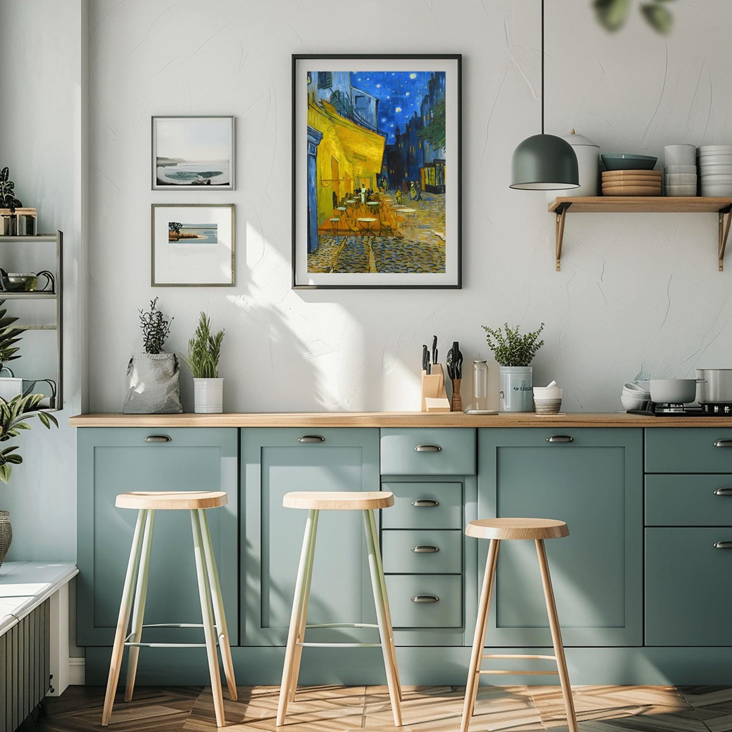 Van Gogh Cafe Terrace Print, Starry Night Art, Impressionist Cityscape, Poster Art, Wall Art, Famous Painting Decor