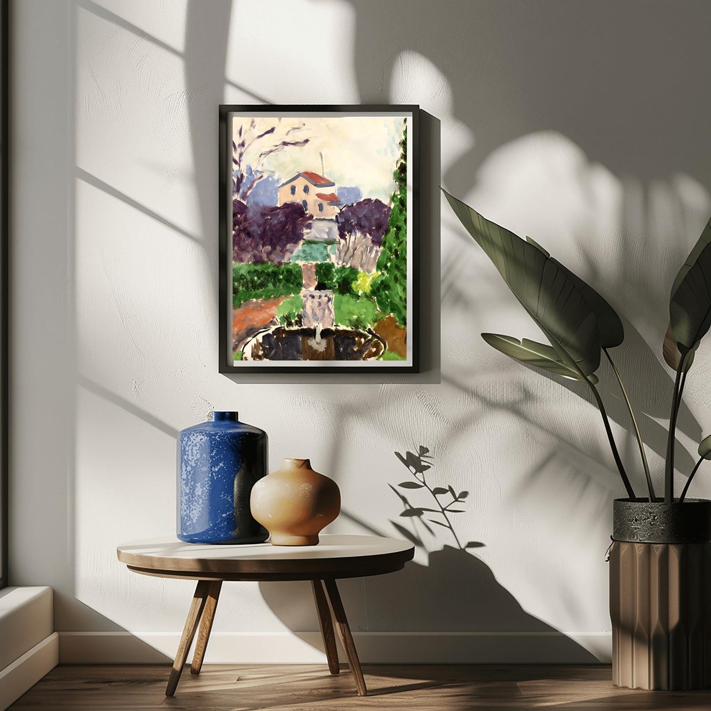 Matisse Artist's Garden Print, Fauvism Landscape Art, Modern House Poster, Physical Giclée Print, Vibrant Outdoor Decor, Aesthetic Wall Art