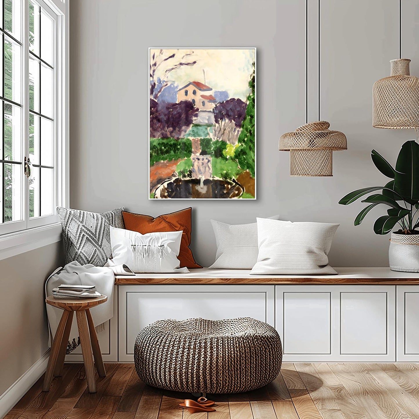 Matisse Artist's Garden Print, Fauvism Landscape Art, Modern House Poster, Physical Giclée Print, Vibrant Outdoor Decor, Aesthetic Wall Art