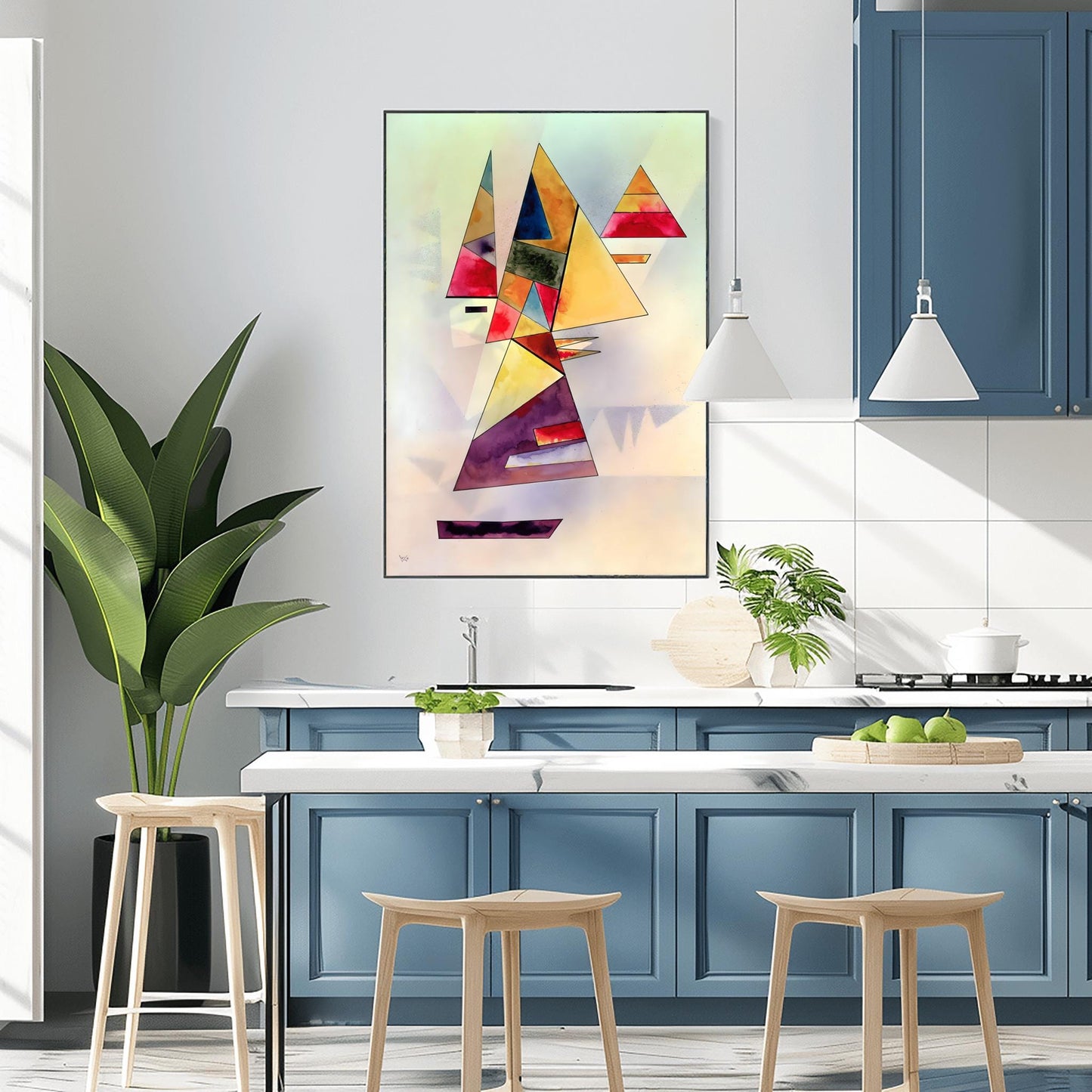 Kandinsky Art Print | Abstract Geometric Wall Art | Colorful Modern Decor | Bauhaus Style Poster | Mid Century Art | Physical Print