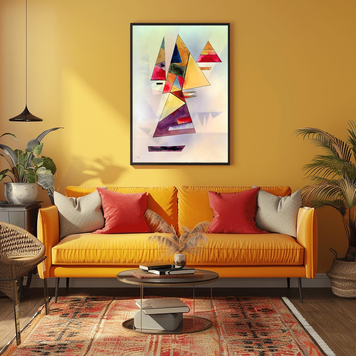 Kandinsky Art Print | Abstract Geometric Wall Art | Colorful Modern Decor | Bauhaus Style Poster | Mid Century Art | Physical Print