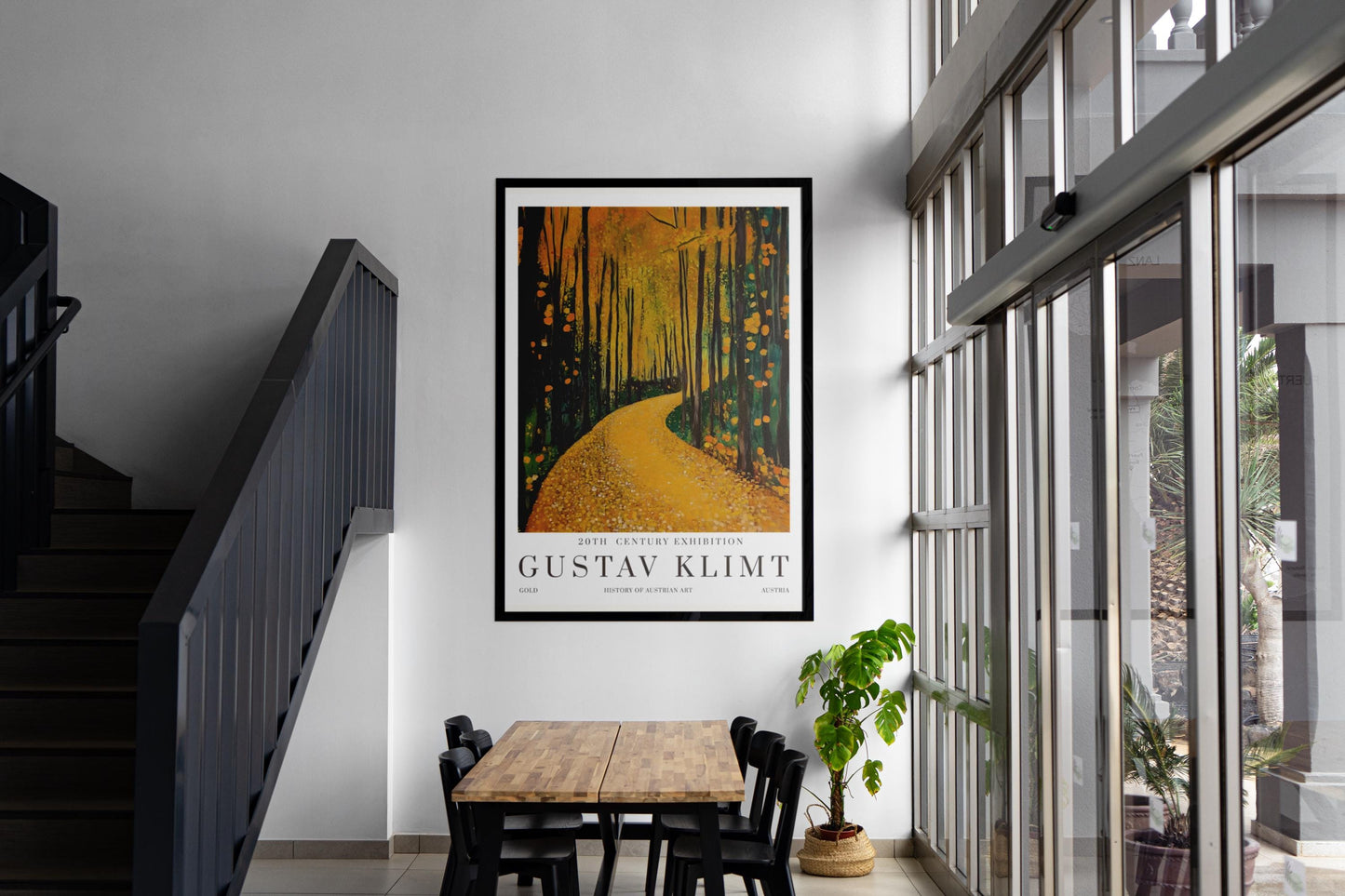 Gustav Klimt Moon Night Print, Klimt Wall Art Poster, Celestial Home Decor, Mystical Art Nouveau, Unframed Gold Art Lover Gift