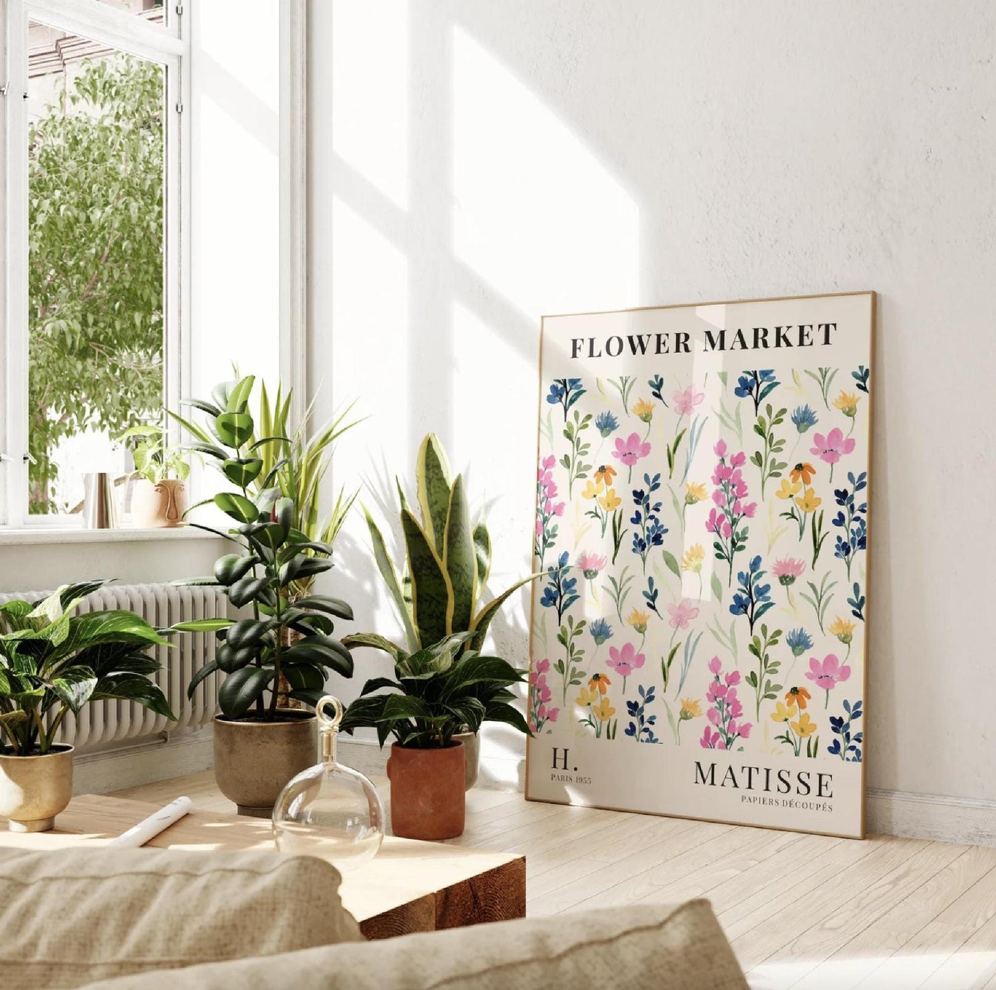Henri Matisse 12x16 Colourful Flower Wall Art, Boho Watercolour Print, Floral Gallery Decor, Multiple Sizes, Gift for Her