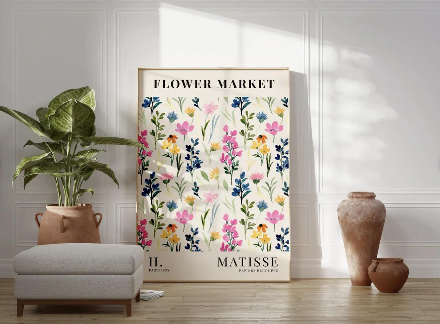 Henri Matisse 12x16 Colourful Flower Wall Art, Boho Watercolour Print, Floral Gallery Decor, Multiple Sizes, Gift for Her