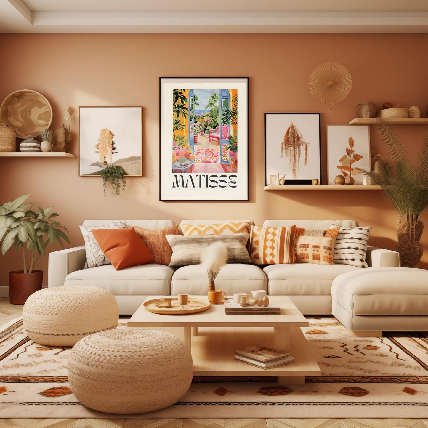 Henri Matisse Print - Aesthetic Matisse Poster for Modern Gallery Exhibition Art, Minimalist Neutral Wall Art, Matisse Cut outs Gift Idea