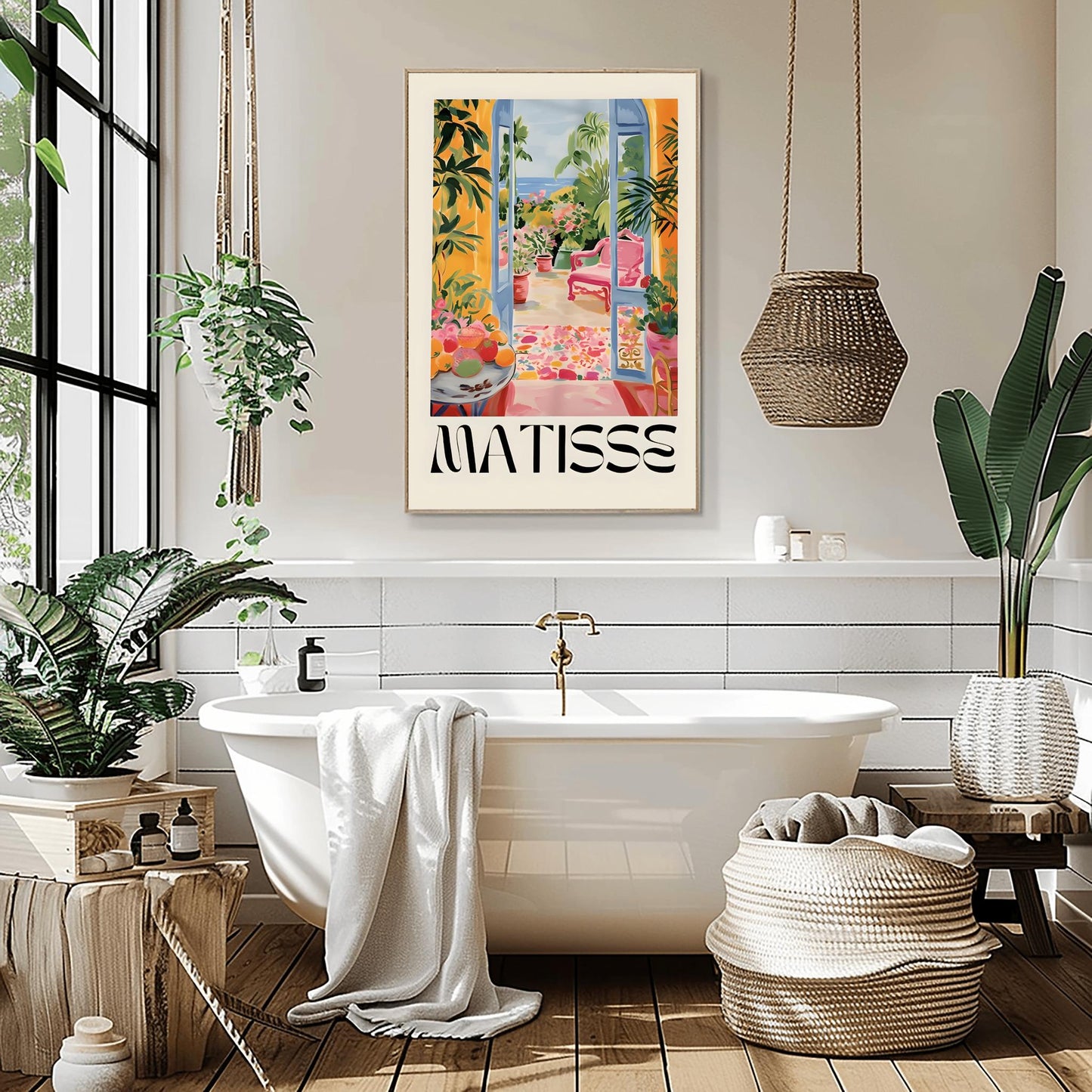 Henri Matisse Print - Aesthetic Matisse Poster for Modern Gallery Exhibition Art, Minimalist Neutral Wall Art, Matisse Cut outs Gift Idea