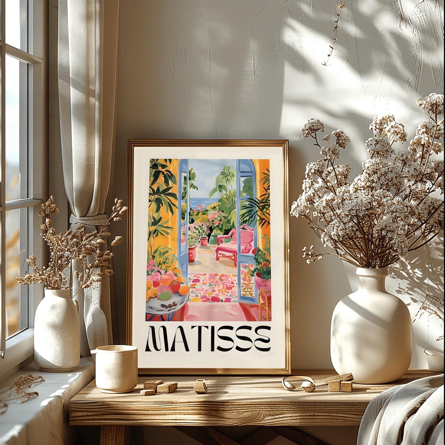 Henri Matisse Print - Aesthetic Matisse Poster for Modern Gallery Exhibition Art, Minimalist Neutral Wall Art, Matisse Cut outs Gift Idea