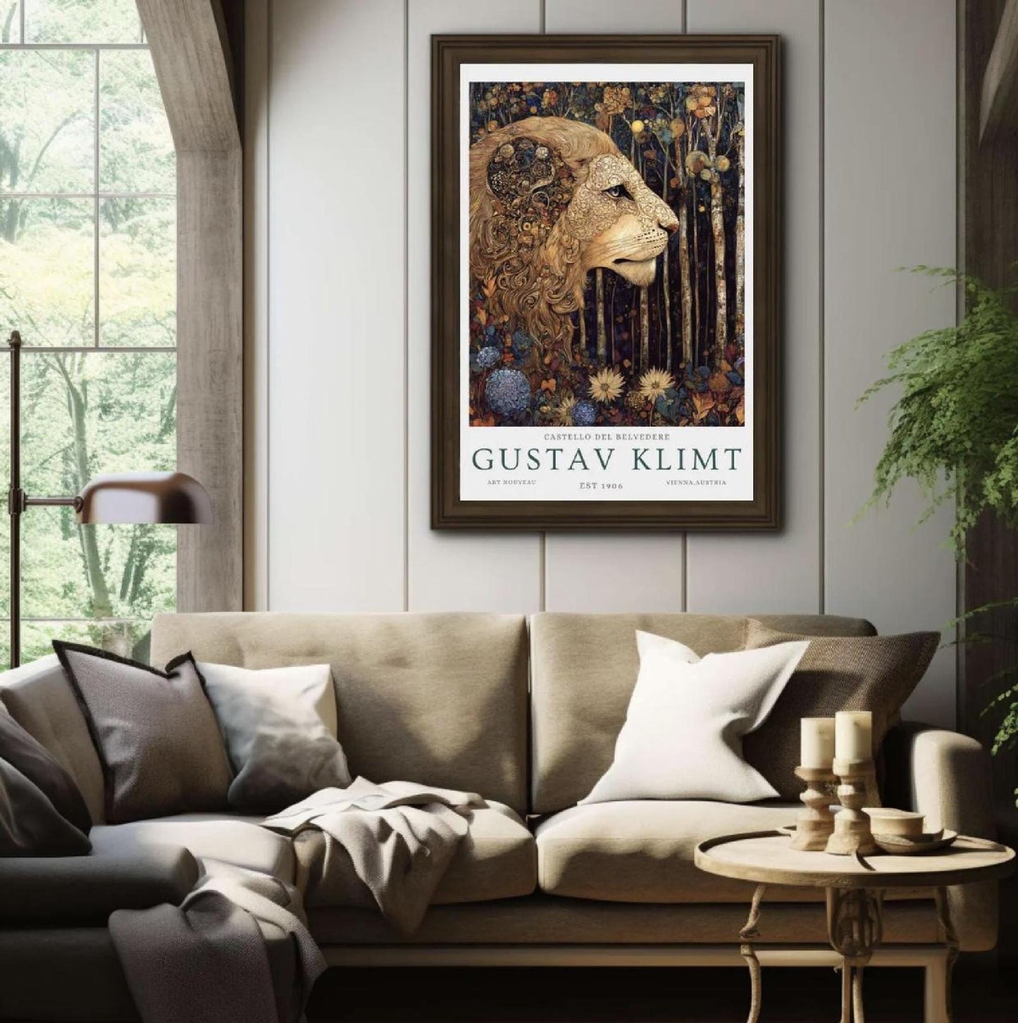 Gustav Klimt Print Flower Garden Poster, Klimt Museum & Exhibition Art, Floral Painting Wall Decor, Gustav Klimt Artwork Gift