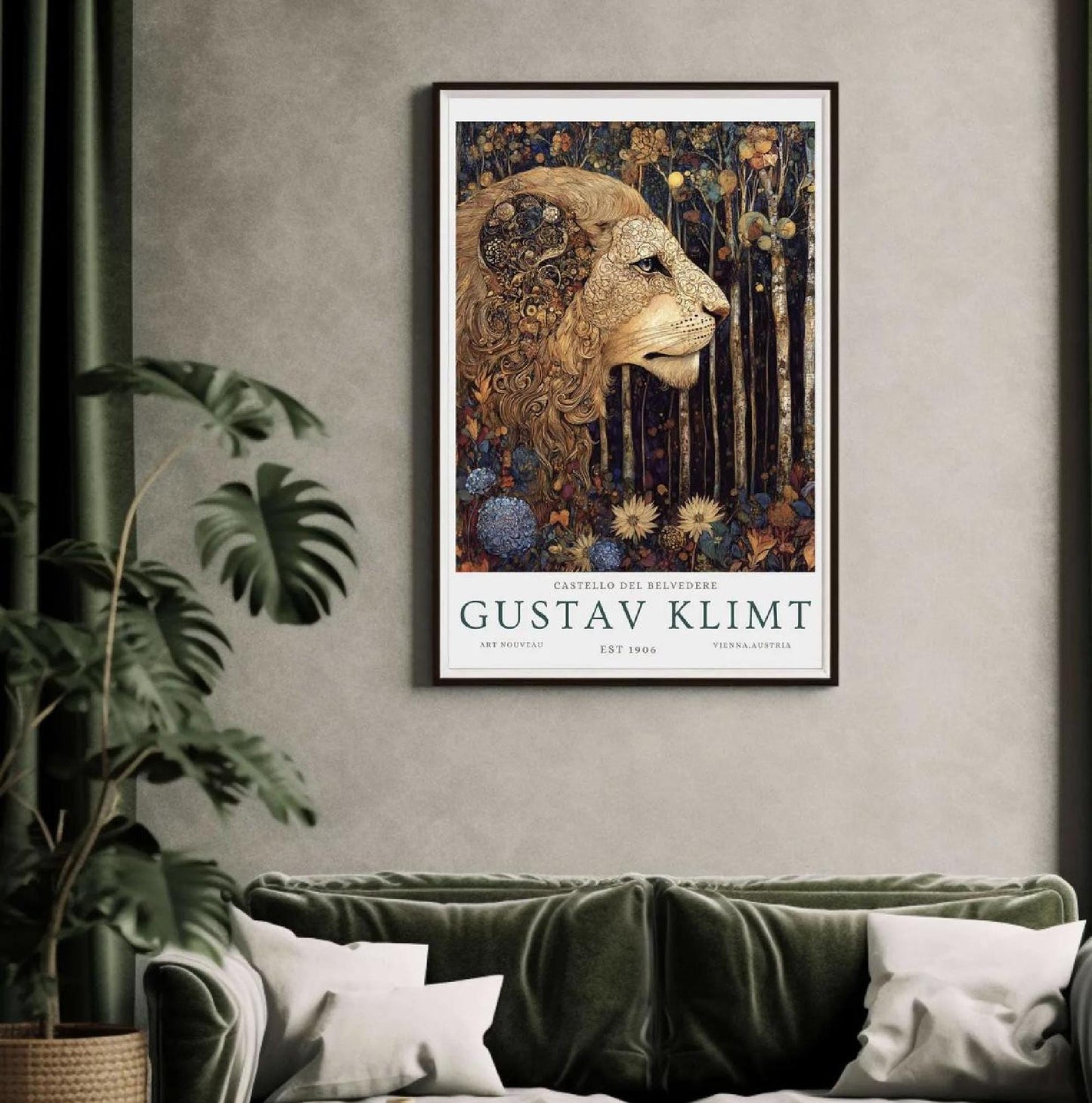 Gustav Klimt Print Flower Garden Poster, Klimt Museum & Exhibition Art, Floral Painting Wall Decor, Gustav Klimt Artwork Gift